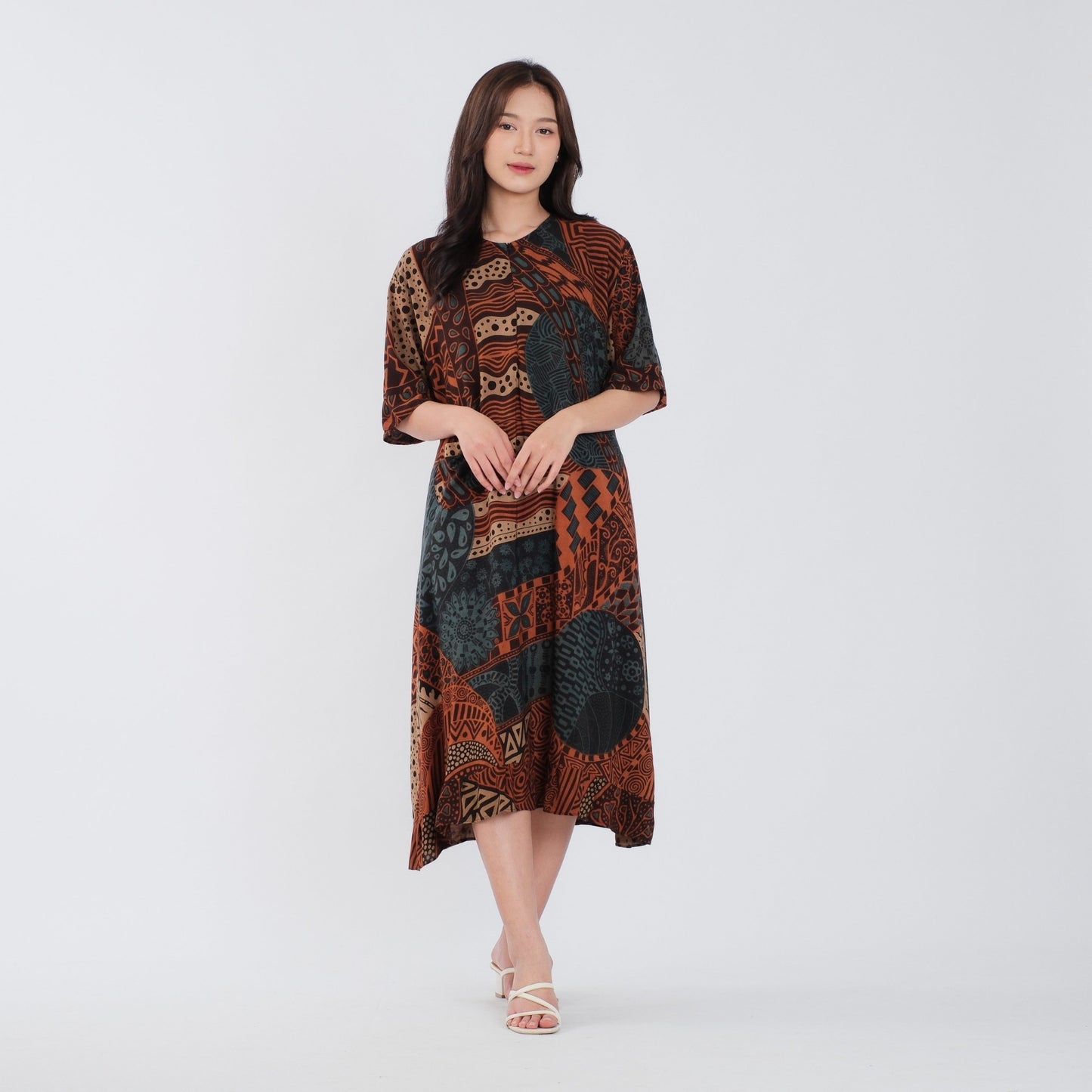 Daster Batik Resleting Rayon Premium - Batik Surya Teja (DL 11-15)
