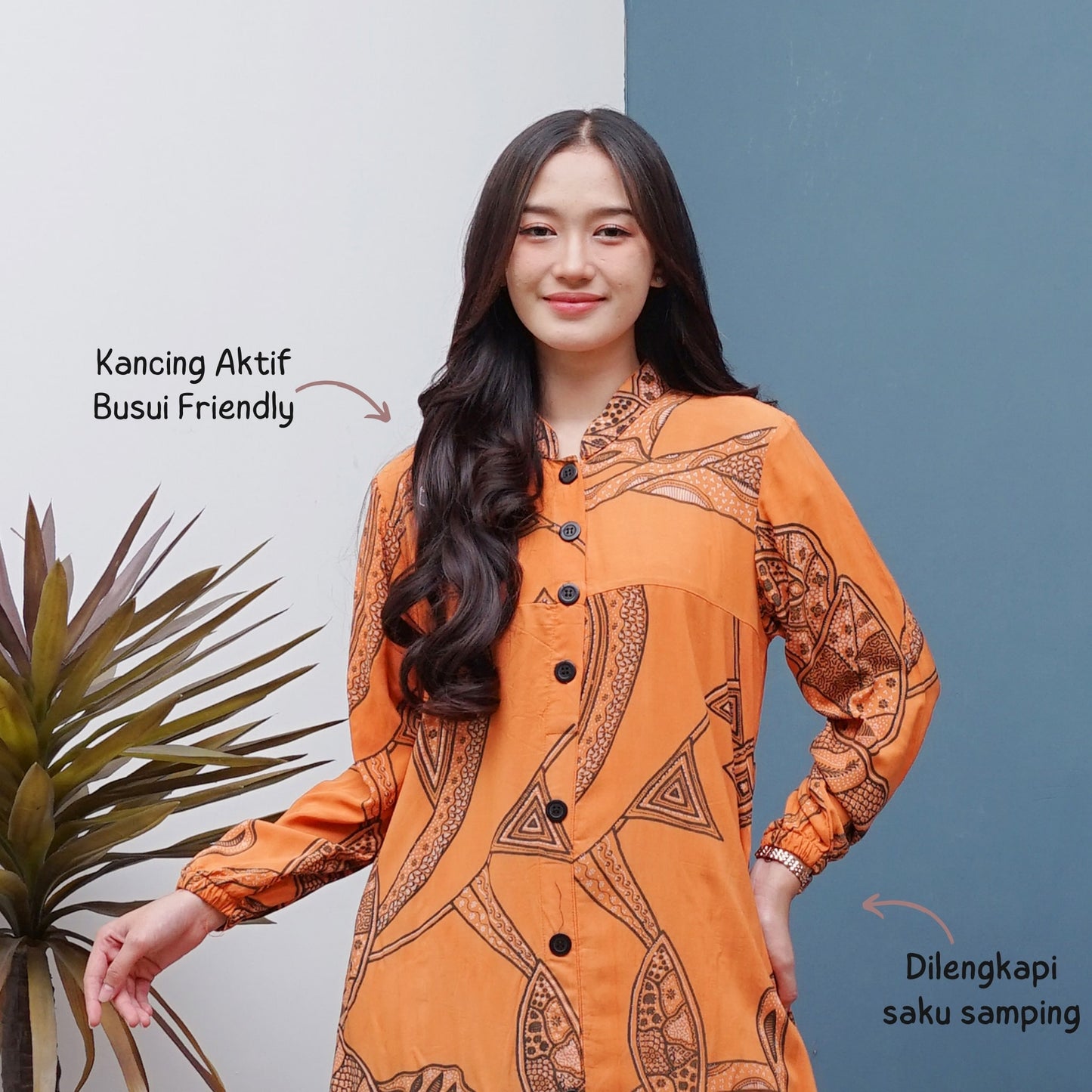 Gamis Batik Rayon Premium - Batik Surya Teja (GB 1-5)