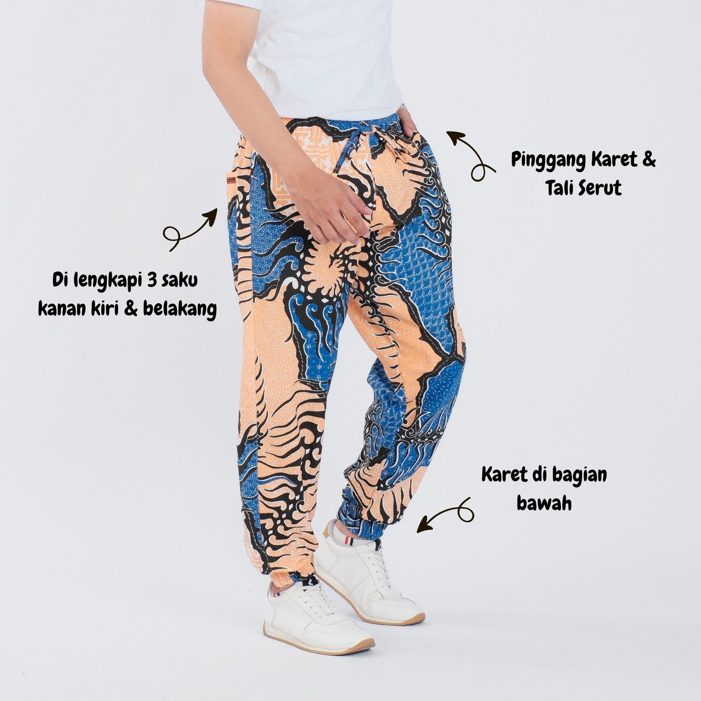 Celana Jogger Batik Dobby Premium - Batik Surya Teja (CJ 1-52)