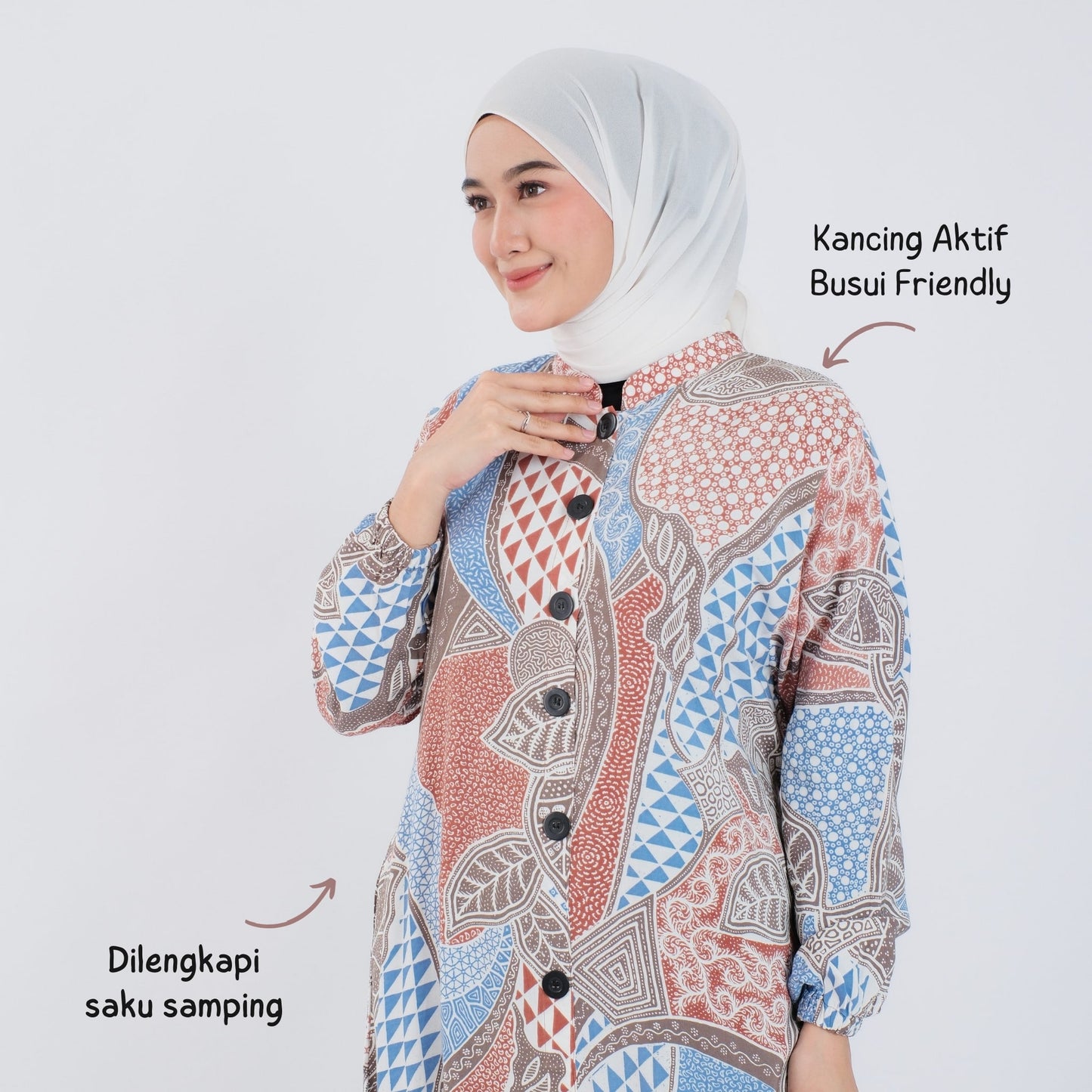 Gamis Batik Rayon Premium - Batik Surya Teja (GS 1-3)