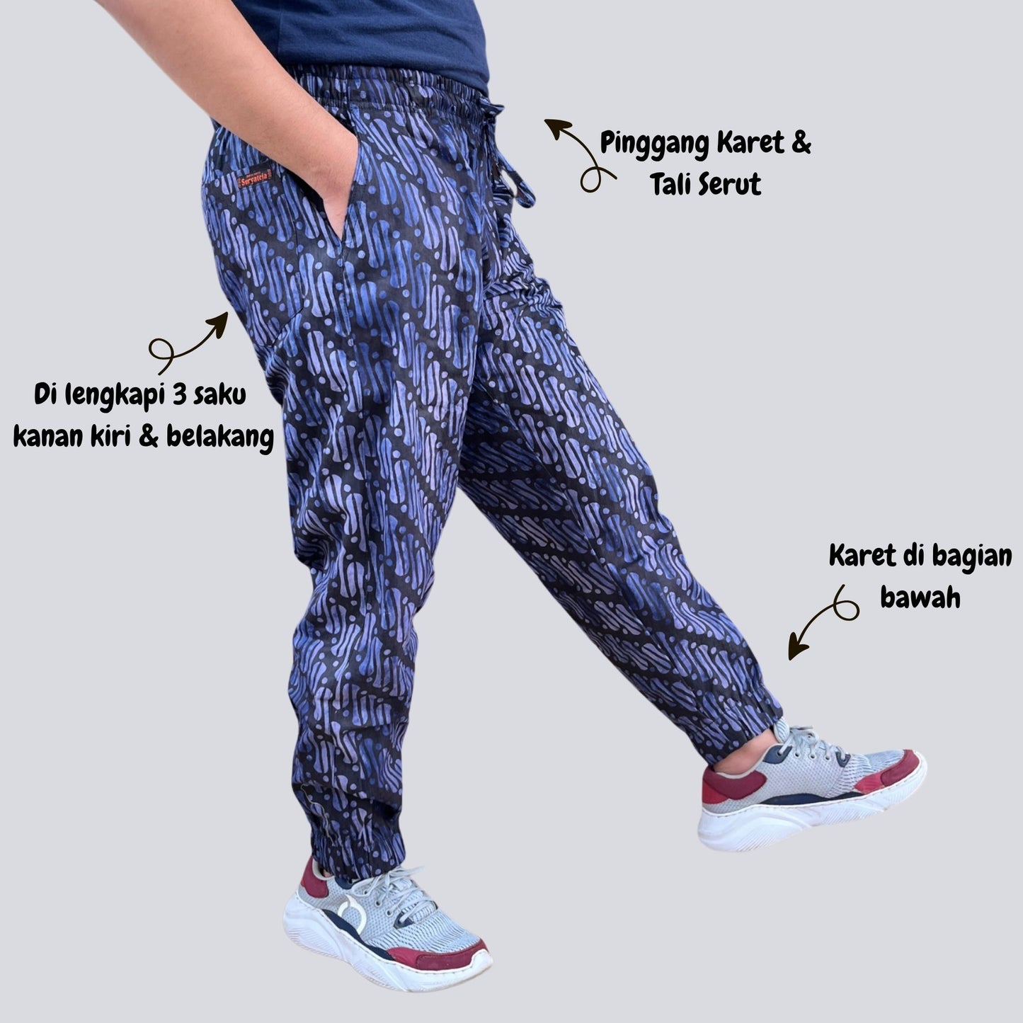 Celana Jogger Batik Dobby Premium - Batik Surya Teja (CJ 9-24)