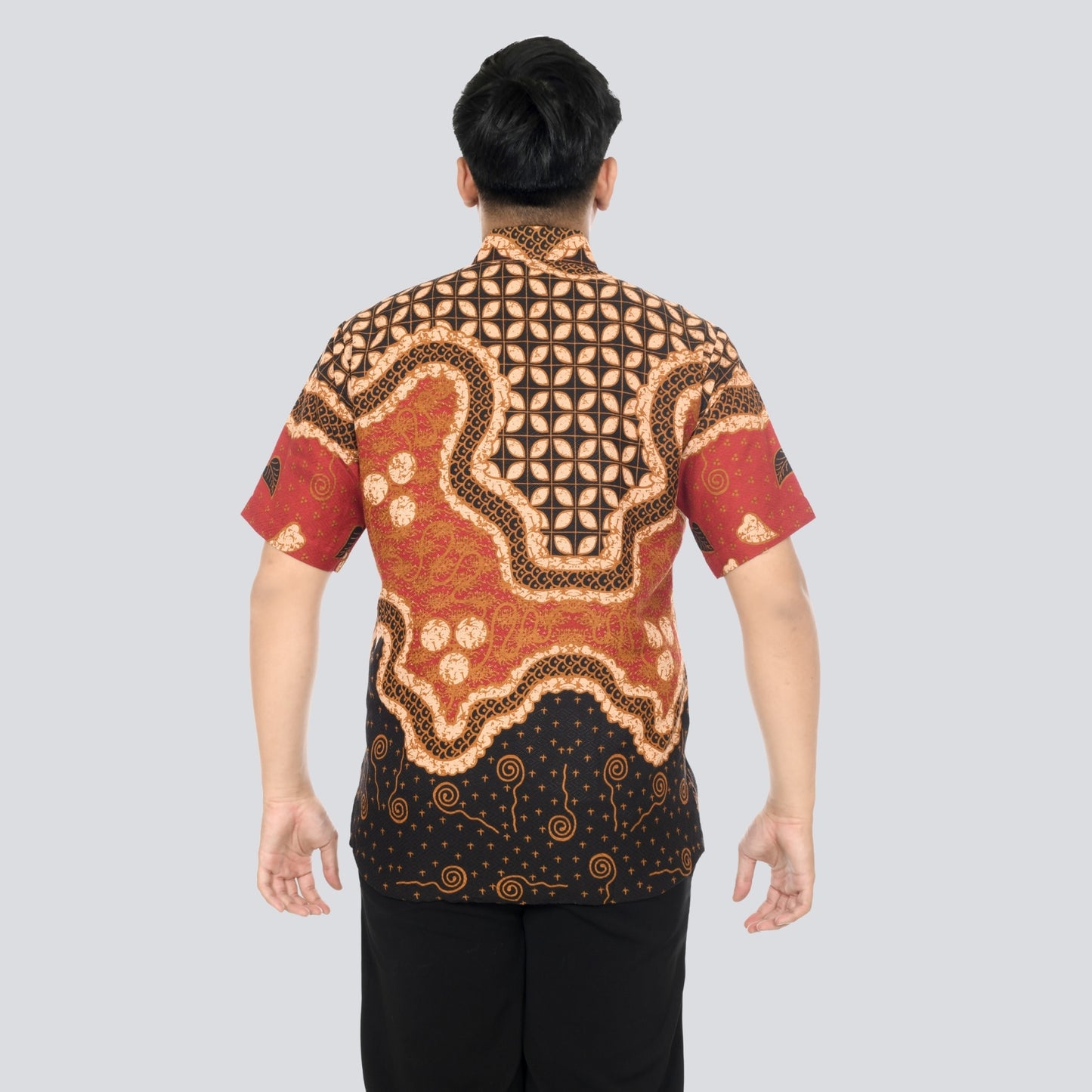 Kemeja Batik Pria Lengan Pendek Dobby Premium Lapis Furing - Batik Surya Teja (KDPE 6-10)