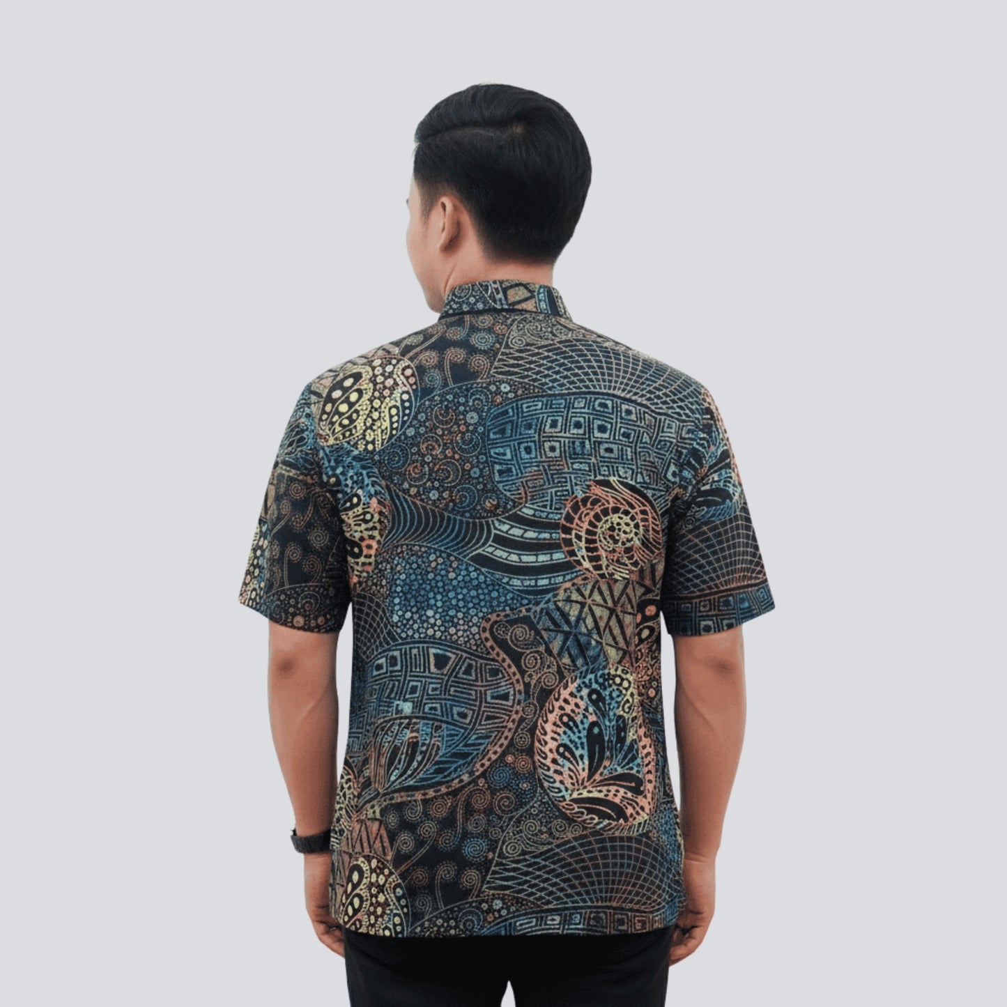 Kemeja Batik Pria Lengan Pendek Katun Premium Lapis Furing - Batik Surya Teja (KPE 1-5)