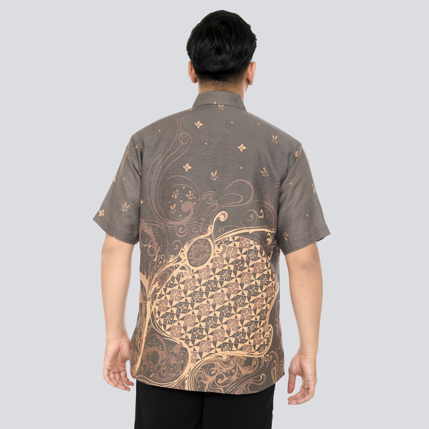 Kemeja Batik Pria Lengan Pendek Dobby Premium Lapis Furing - Batik Surya Teja (KDPE 16-17)