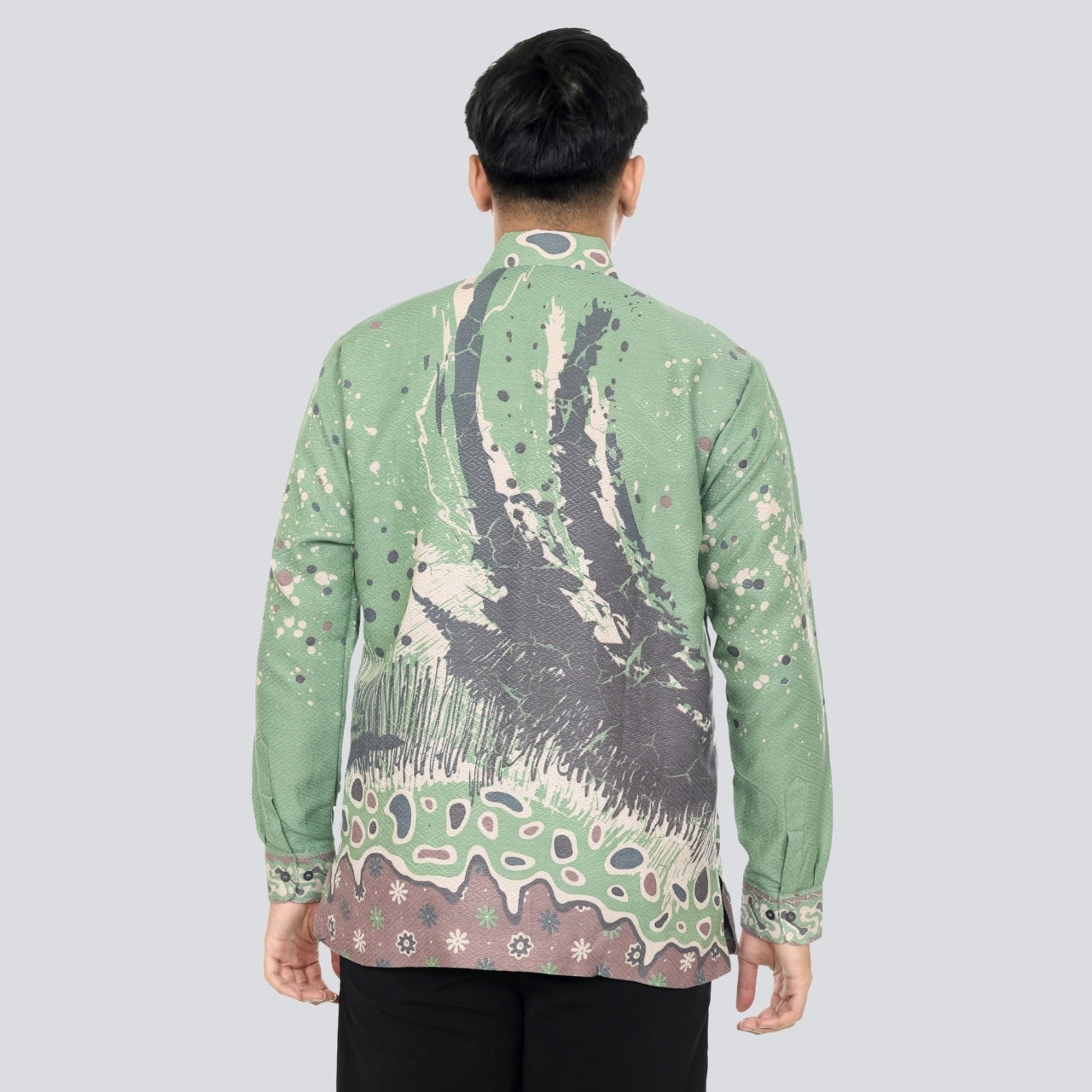 Kemeja Batik Pria Lengan Panjang Dobby Premium Lapis Furing - Batik Surya Teja (KDPA 1-5)