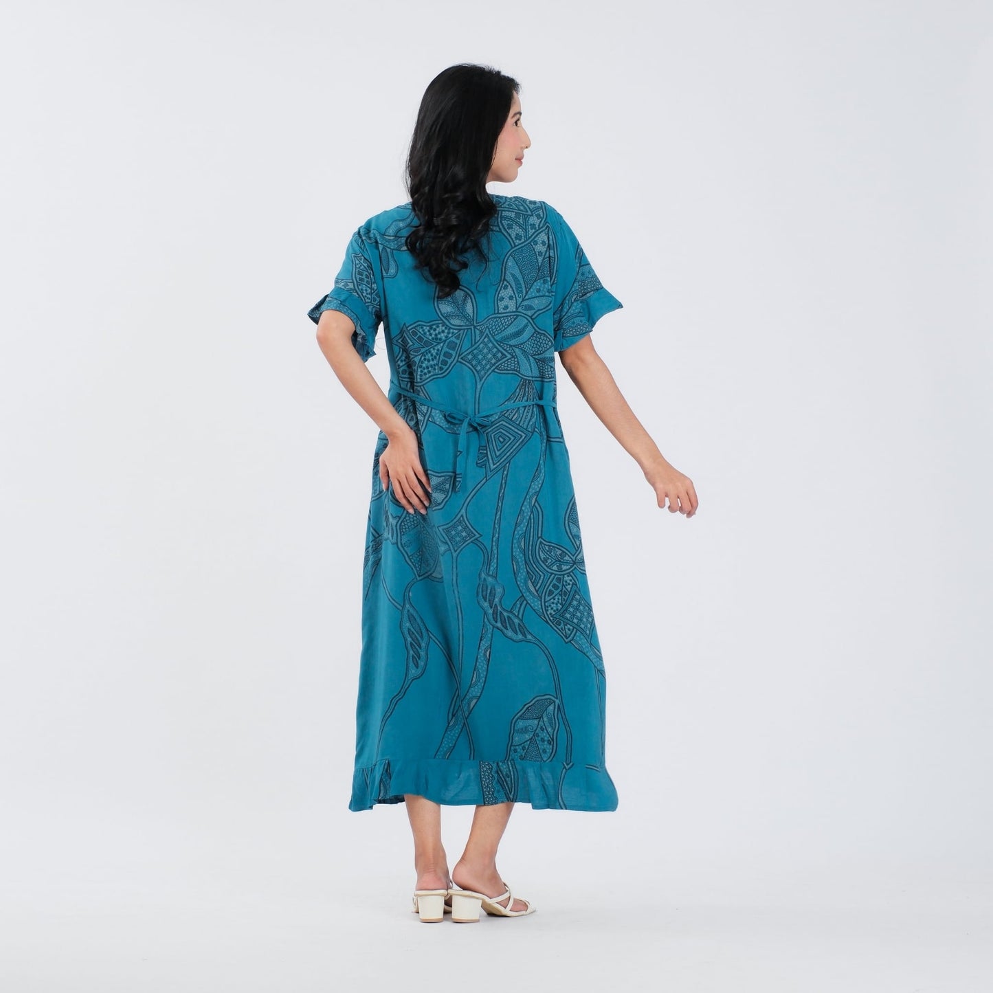 Daster Batik Resleting Rayon Premium - Batik Surya Teja (DB 6-10)