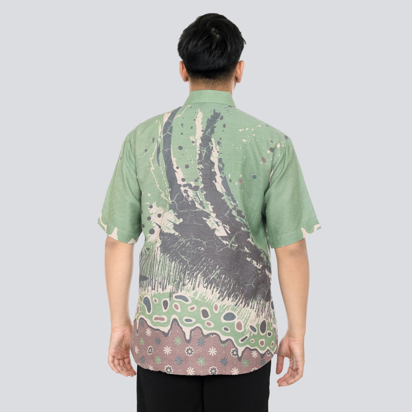 Kemeja Batik Pria Lengan Pendek Dobby Premium Lapis Furing - Batik Surya Teja (KDPE 11-15)