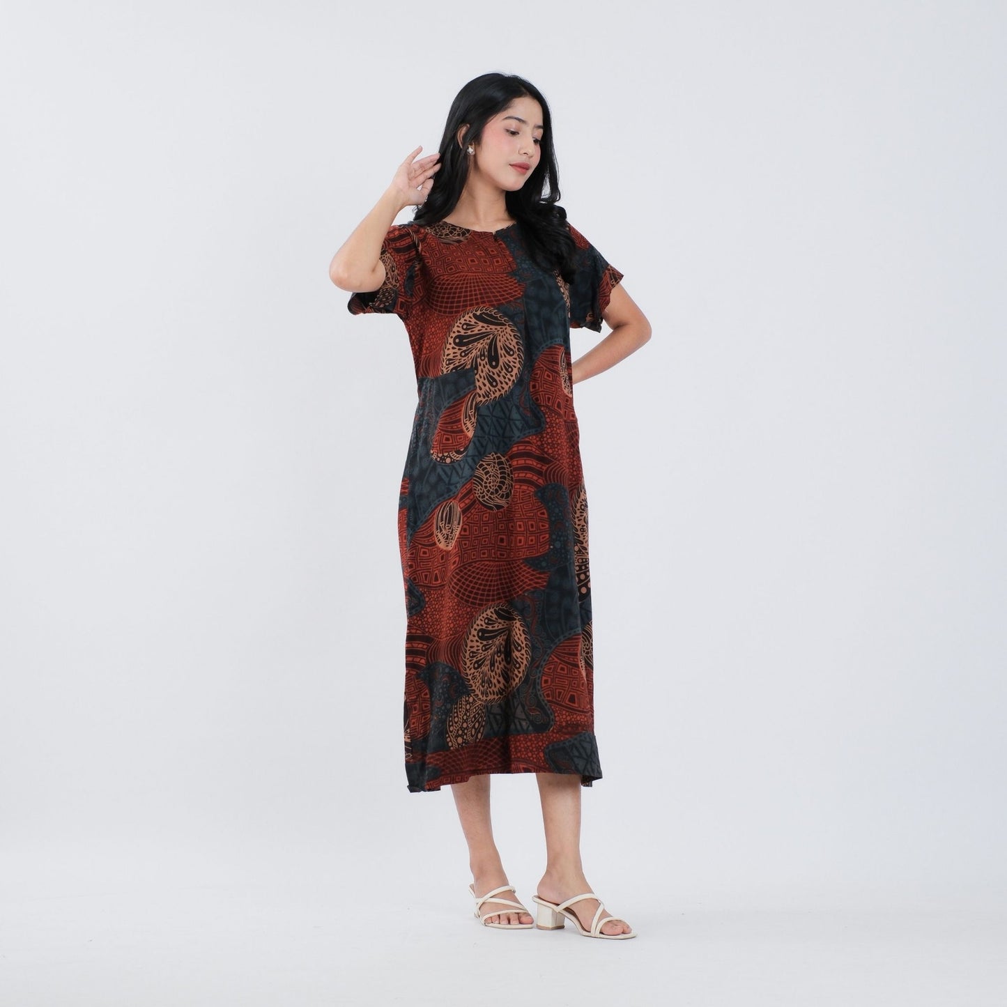 Daster Batik Resleting Rayon Premium - Batik Surya Teja (DL 16-20)