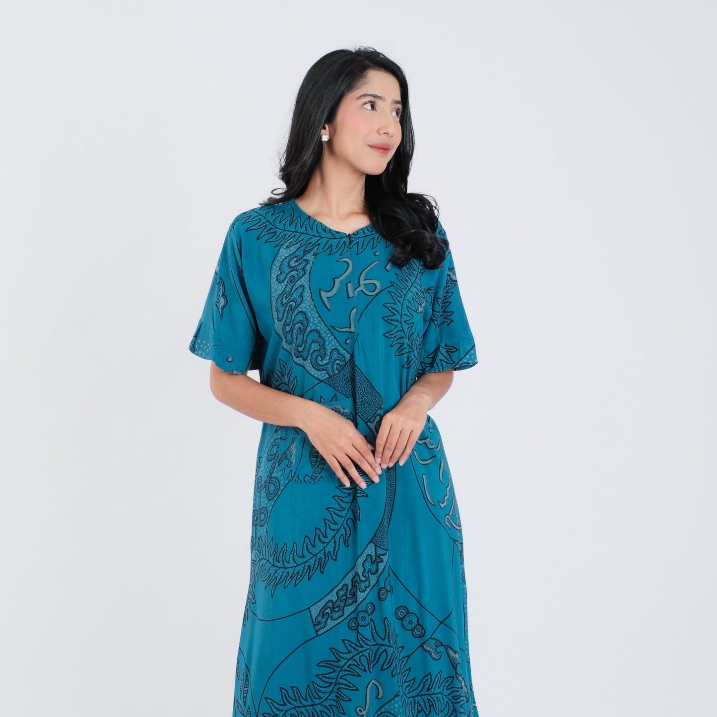 Daster Batik Resleting Rayon Premium - Batik Surya Teja (DB 1-5)
