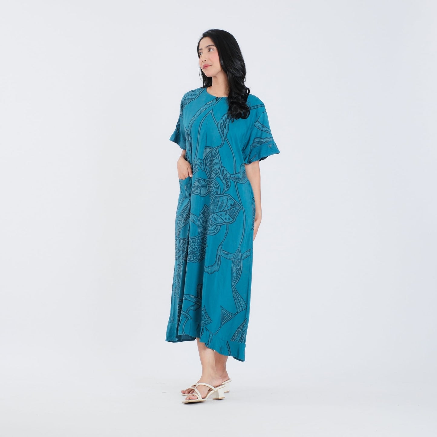 Daster Batik Resleting Rayon Premium - Batik Surya Teja (DB 6-10)