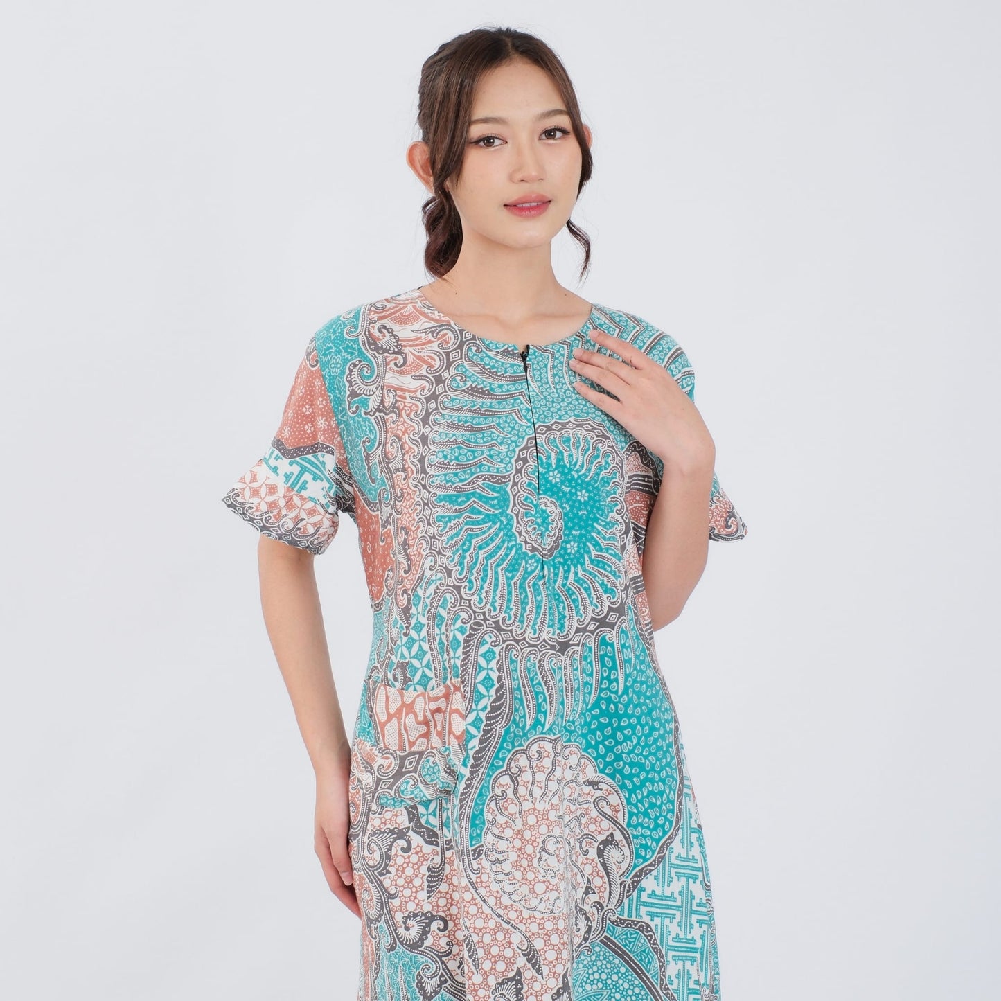 Daster Batik Resleting Rayon Premium - Batik Surya Teja (DS 1-5)
