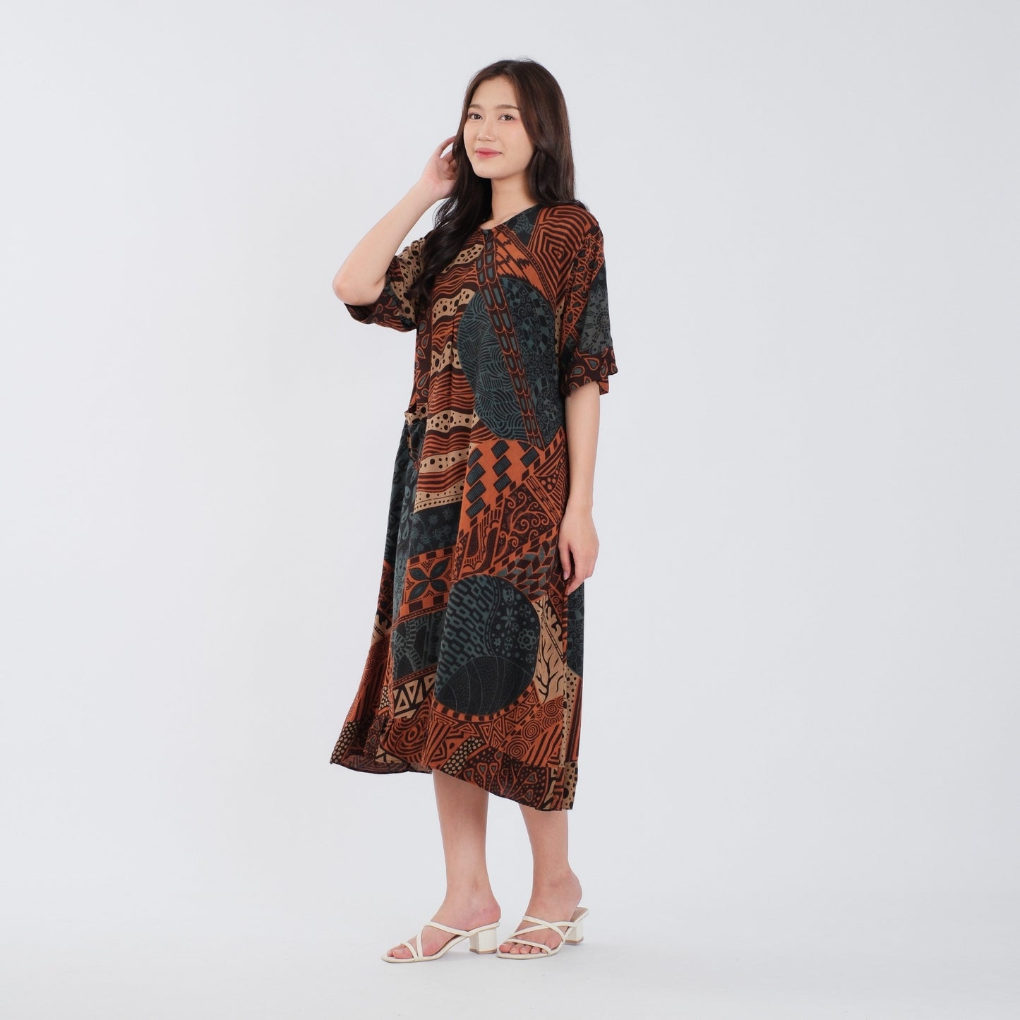 Daster Batik Resleting Rayon Premium - Batik Surya Teja (DL 11-15)