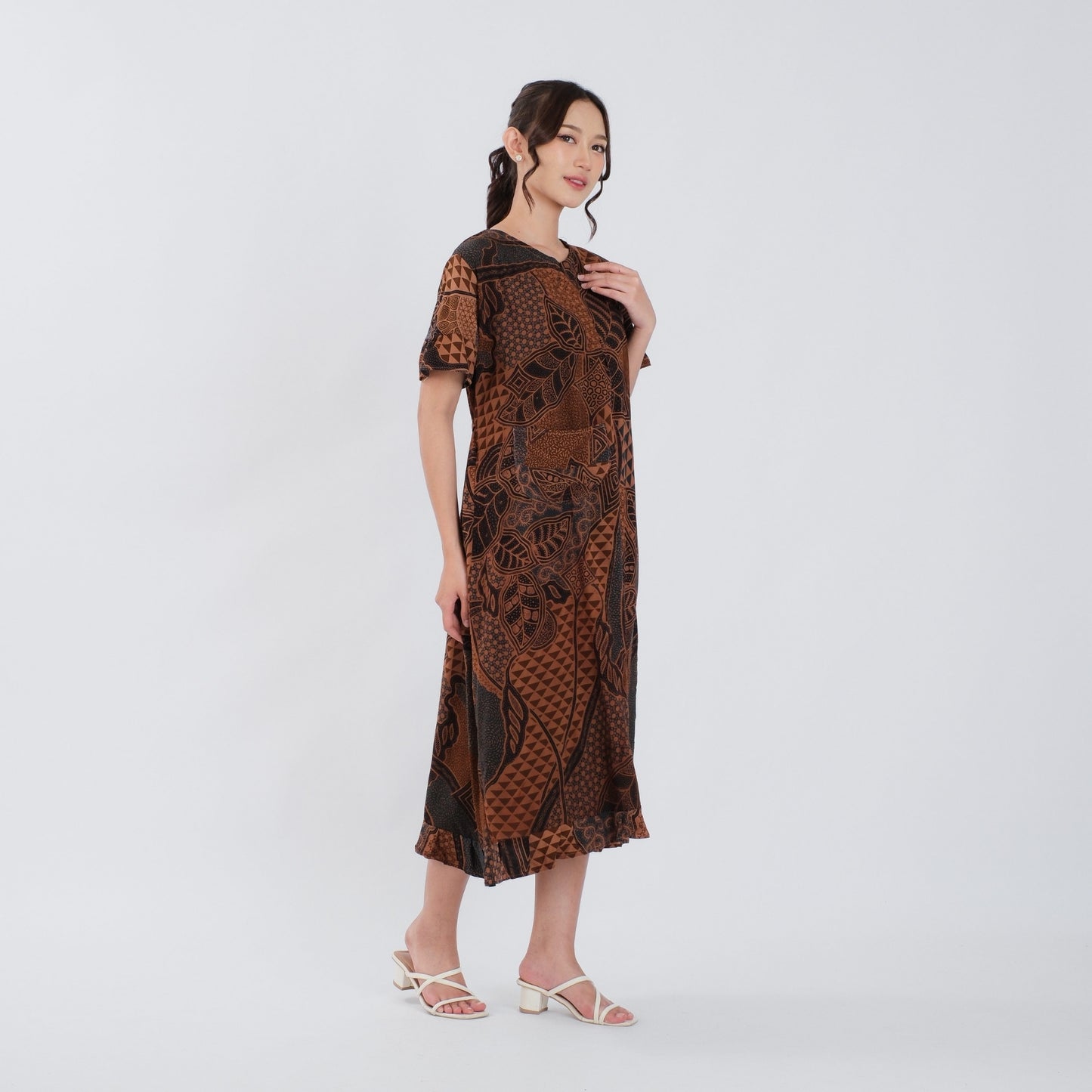 Daster Batik Resleting Rayon Premium - Batik Surya Teja (DL 1-5)