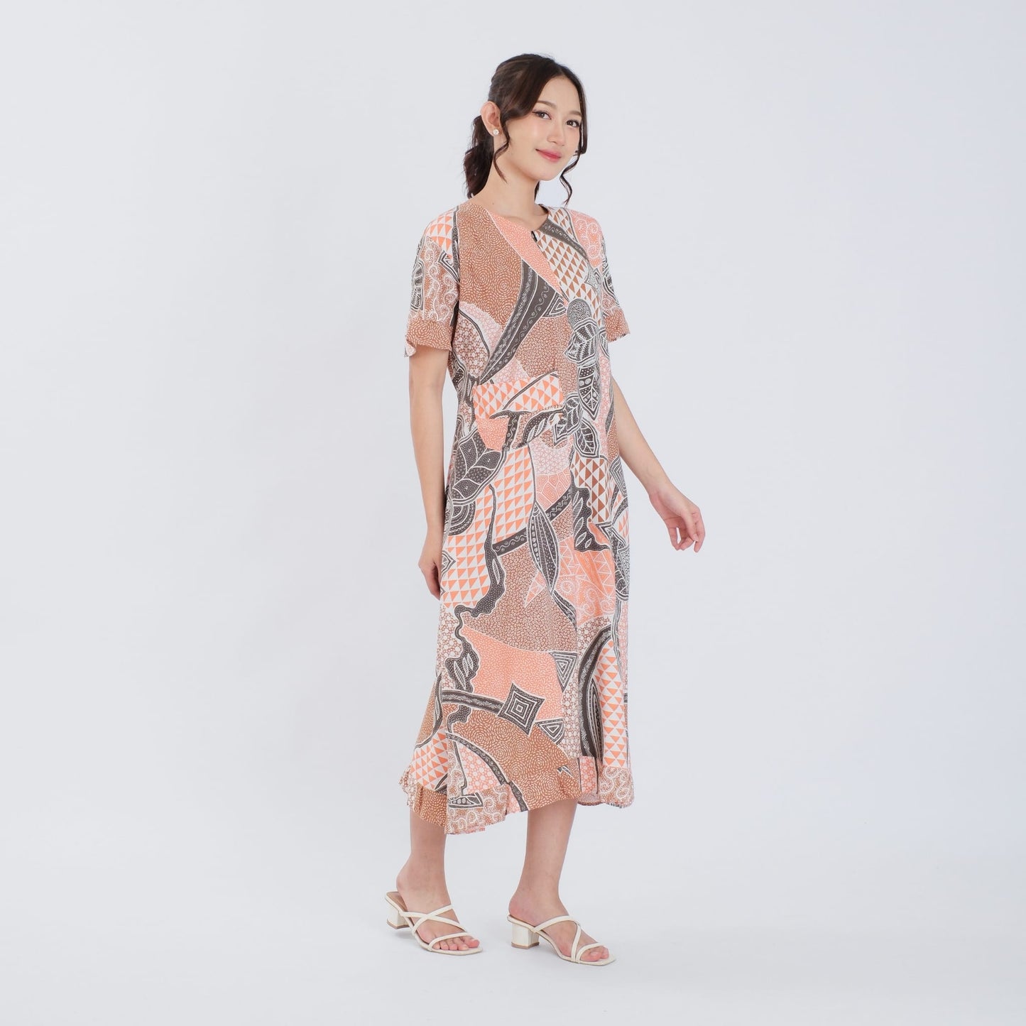 Daster Batik Resleting Rayon Premium - Batik Surya Teja (DRB 6-12)