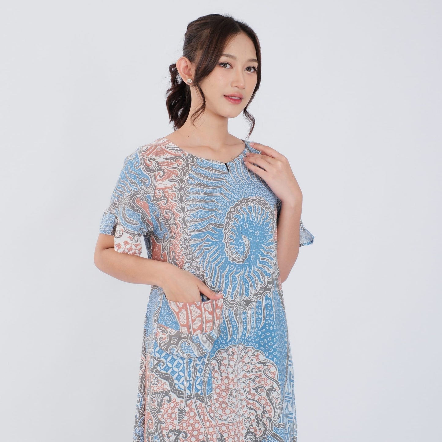 Daster Batik Resleting Rayon Premium - Batik Surya Teja (DS 1-5)