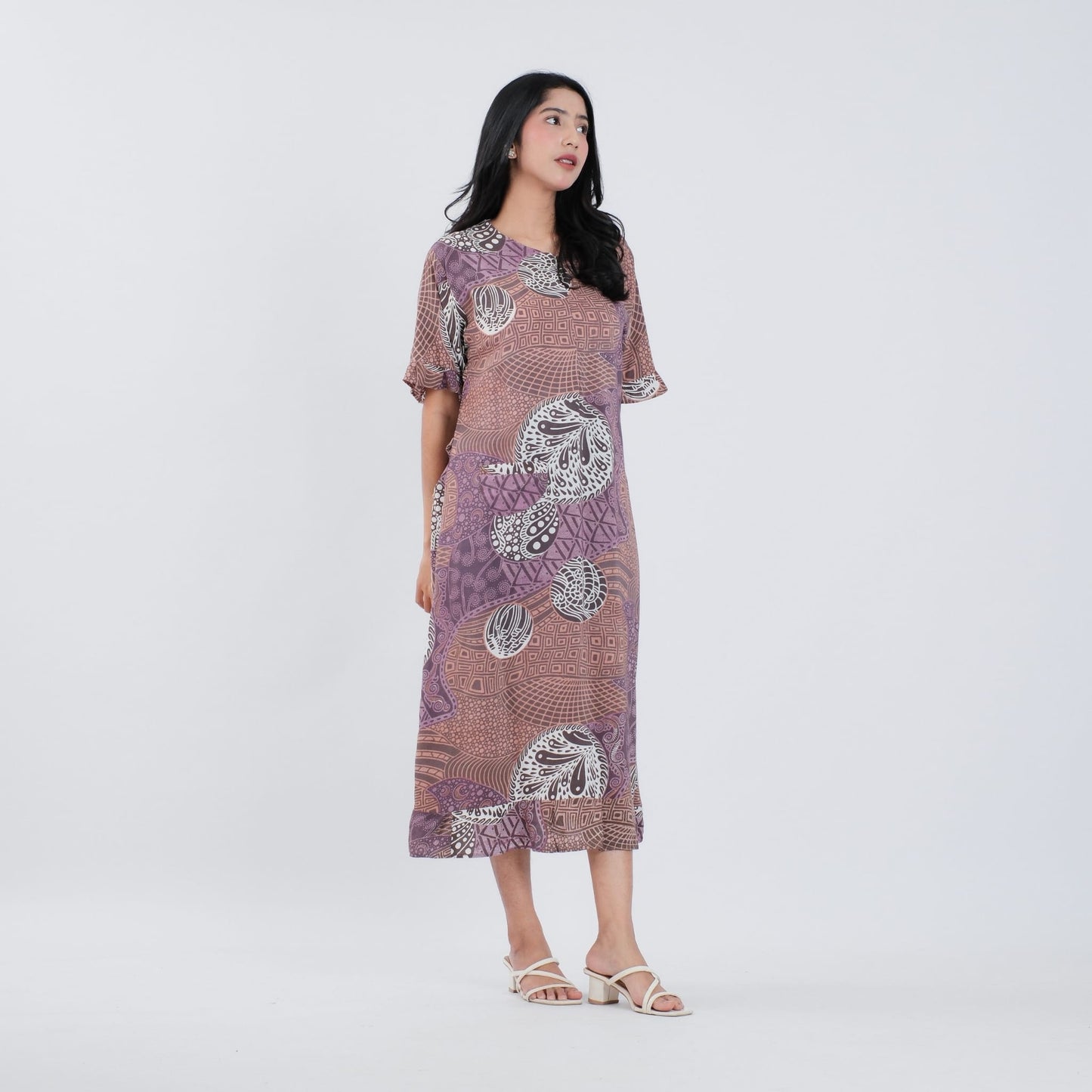 Daster Batik Resleting Rayon Premium - Batik Surya Teja (DAB 1-5)