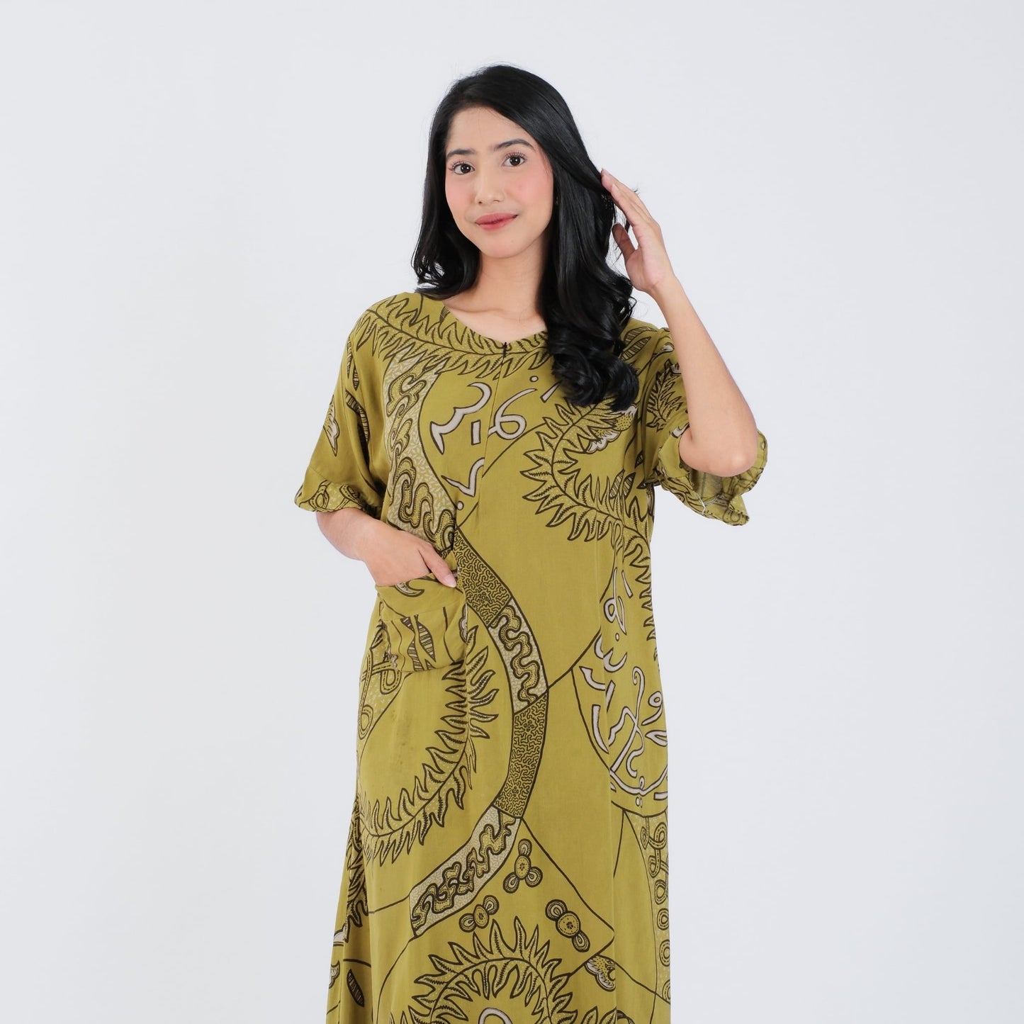 Daster Batik Resleting Rayon Premium - Batik Surya Teja (DB 1-5)