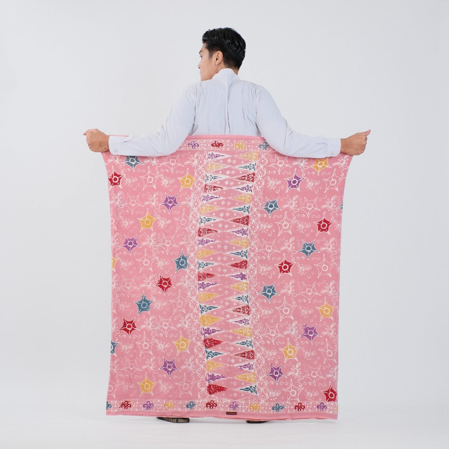 Sarung Batik Cap Baby Pink Colet Rayon Premium - Batik Surya Teja (SPC 1-16)