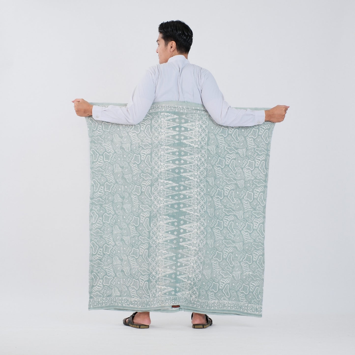 Sarung Batik Cap Sage Monokrom Rayon Premium - Batik Surya Teja (SPM 2-19)