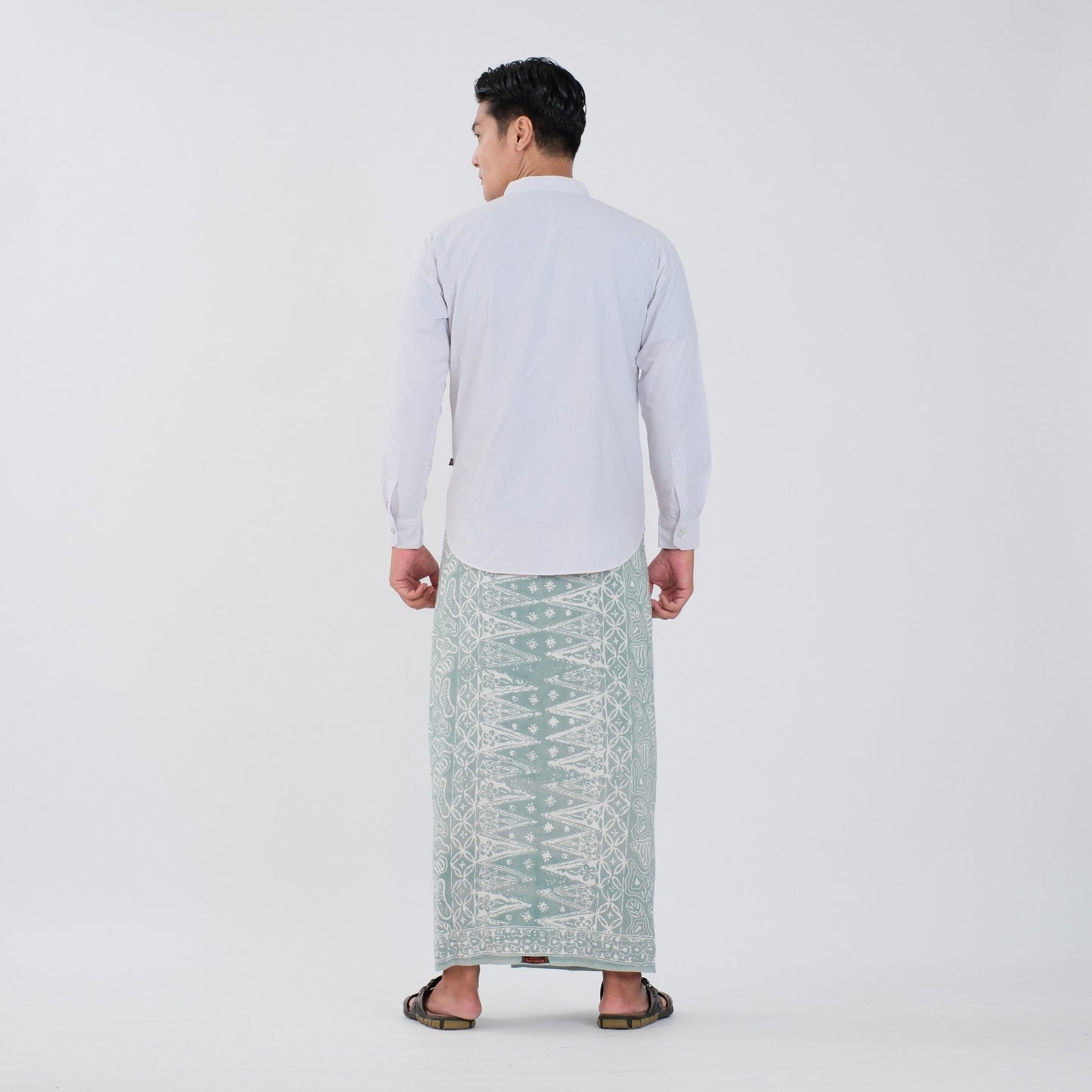 Sarung Batik Cap Sage Monokrom Rayon Premium - Batik Surya Teja (SPM 2-19)