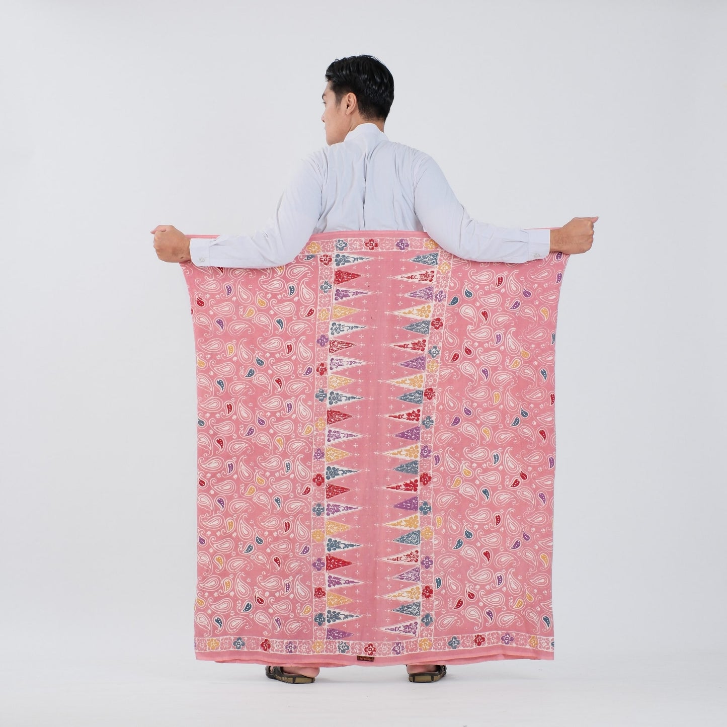 Sarung Batik Cap Baby Pink Colet Rayon Premium - Batik Surya Teja (SPC 1-16)