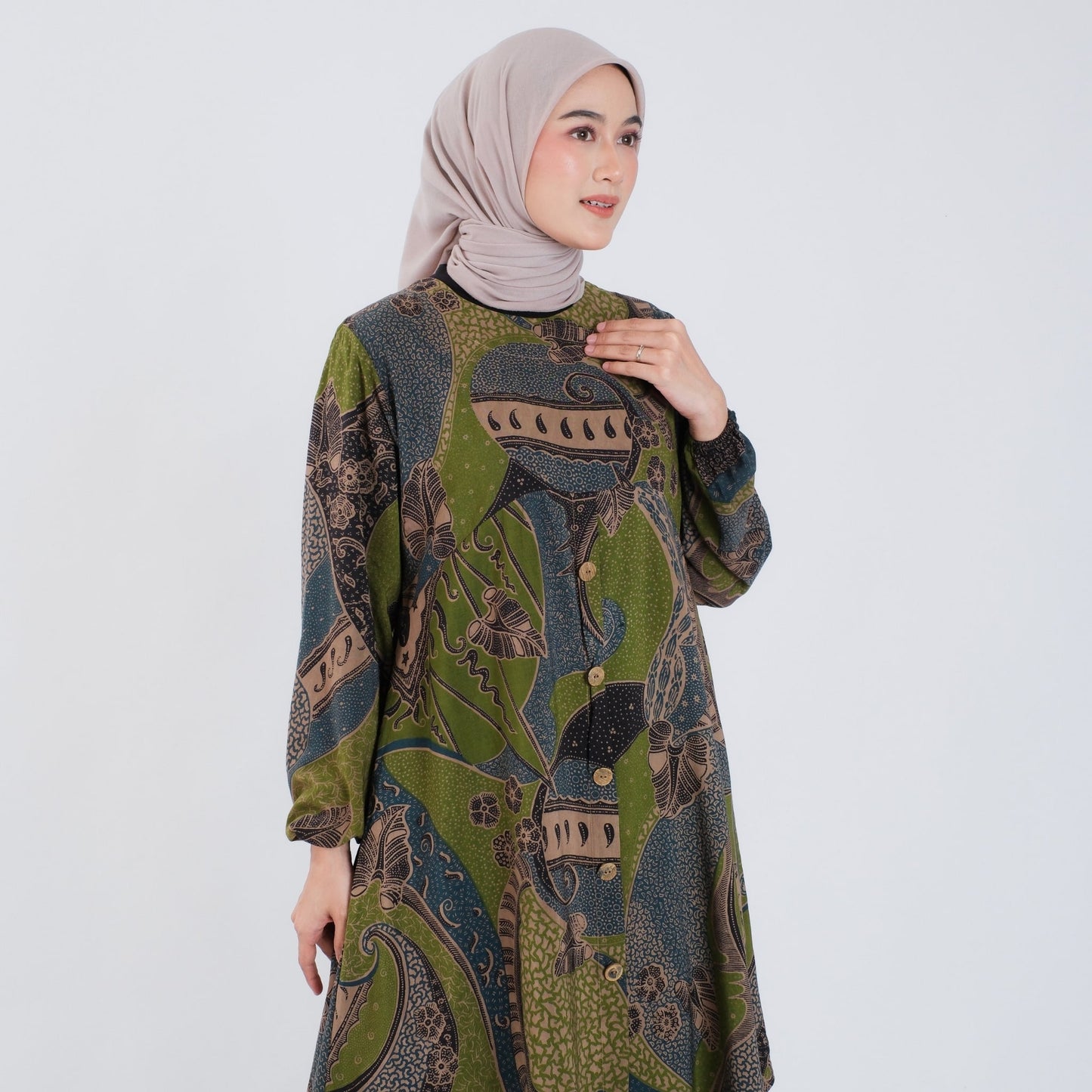 Atasan Wanita Tunik Batik Rayon Premium - Batik Surya Teja (TL 1-3)
