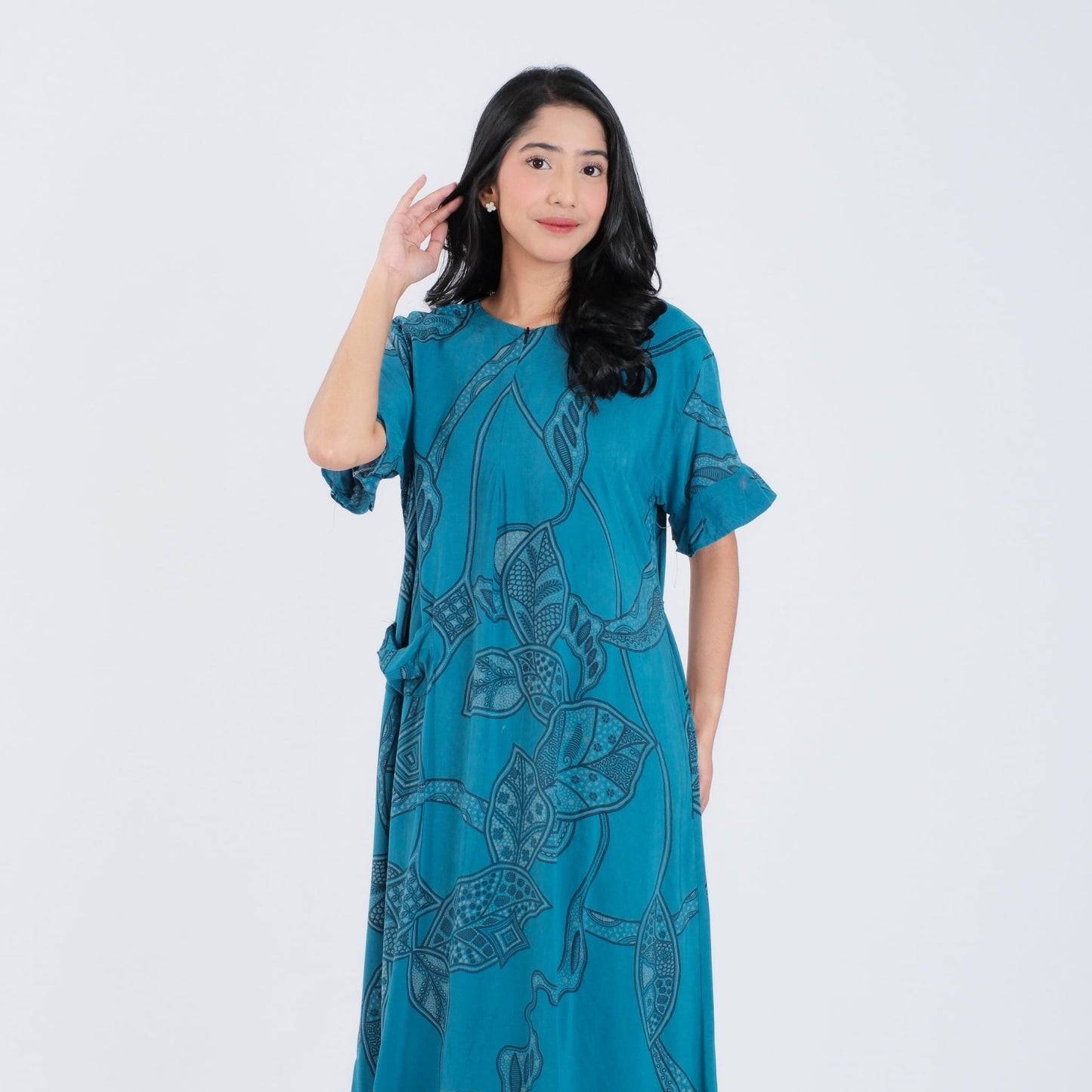 Daster Batik Resleting Rayon Premium - Batik Surya Teja (DB 6-10)