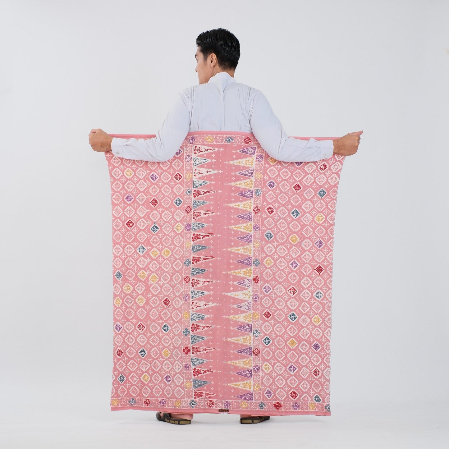 Sarung Batik Cap Baby Pink Colet Rayon Premium - Batik Surya Teja (SPC 1-16)