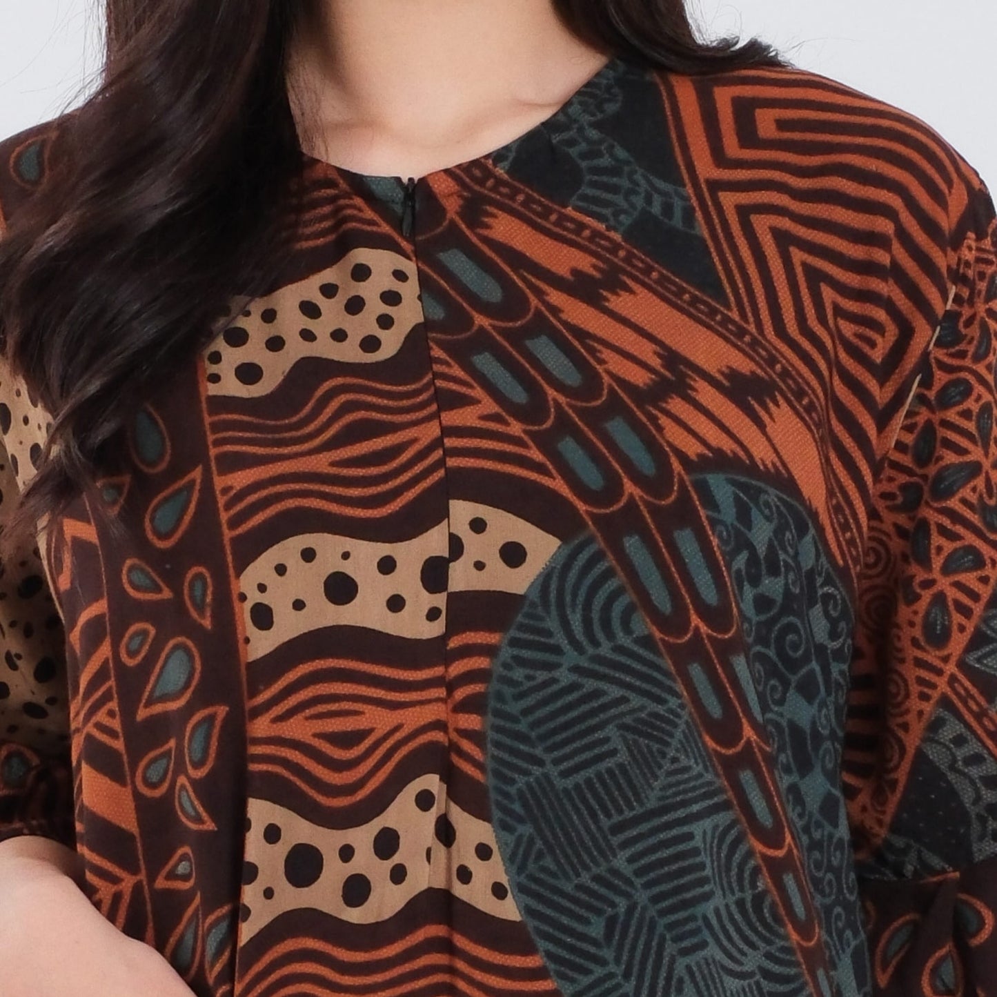 Daster Batik Resleting Rayon Premium - Batik Surya Teja (DL 11-15)