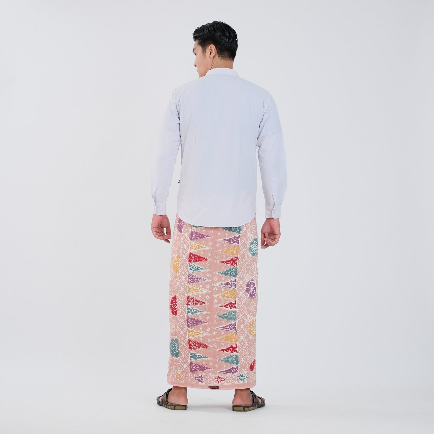 Sarung Batik Cap Peach Colet Rayon Premium - Batik Surya Teja (SPC 2-17)