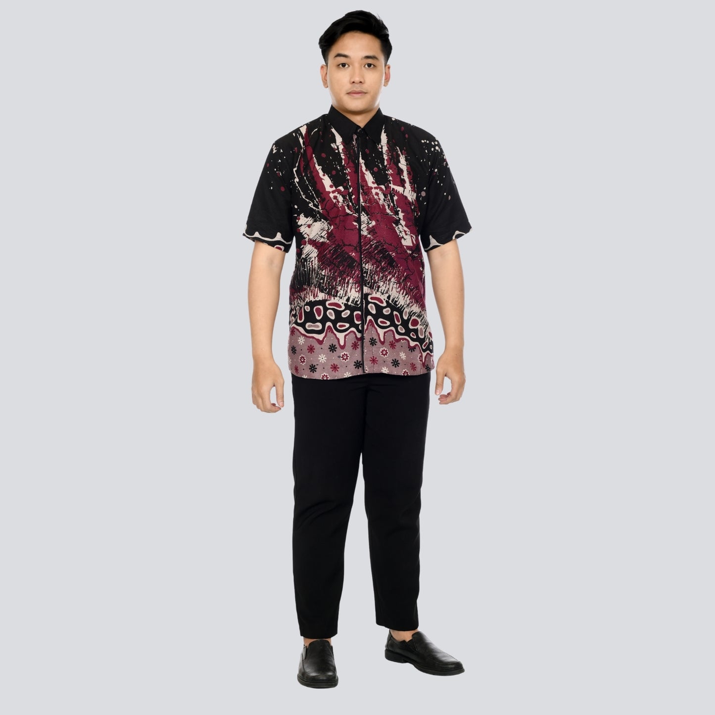 Kemeja Batik Pria Lengan Pendek Dobby Premium Lapis Furing - Batik Surya Teja (KDPE 1-5)