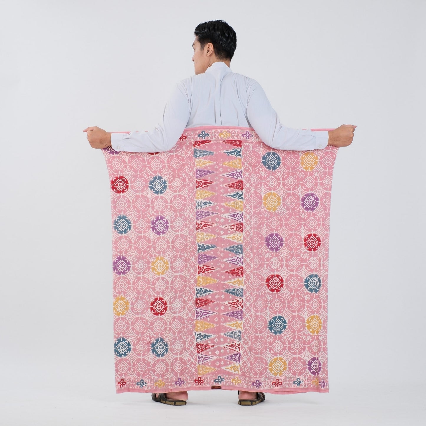 Sarung Batik Cap Baby Pink Colet Rayon Premium - Batik Surya Teja (SPC 1-16)