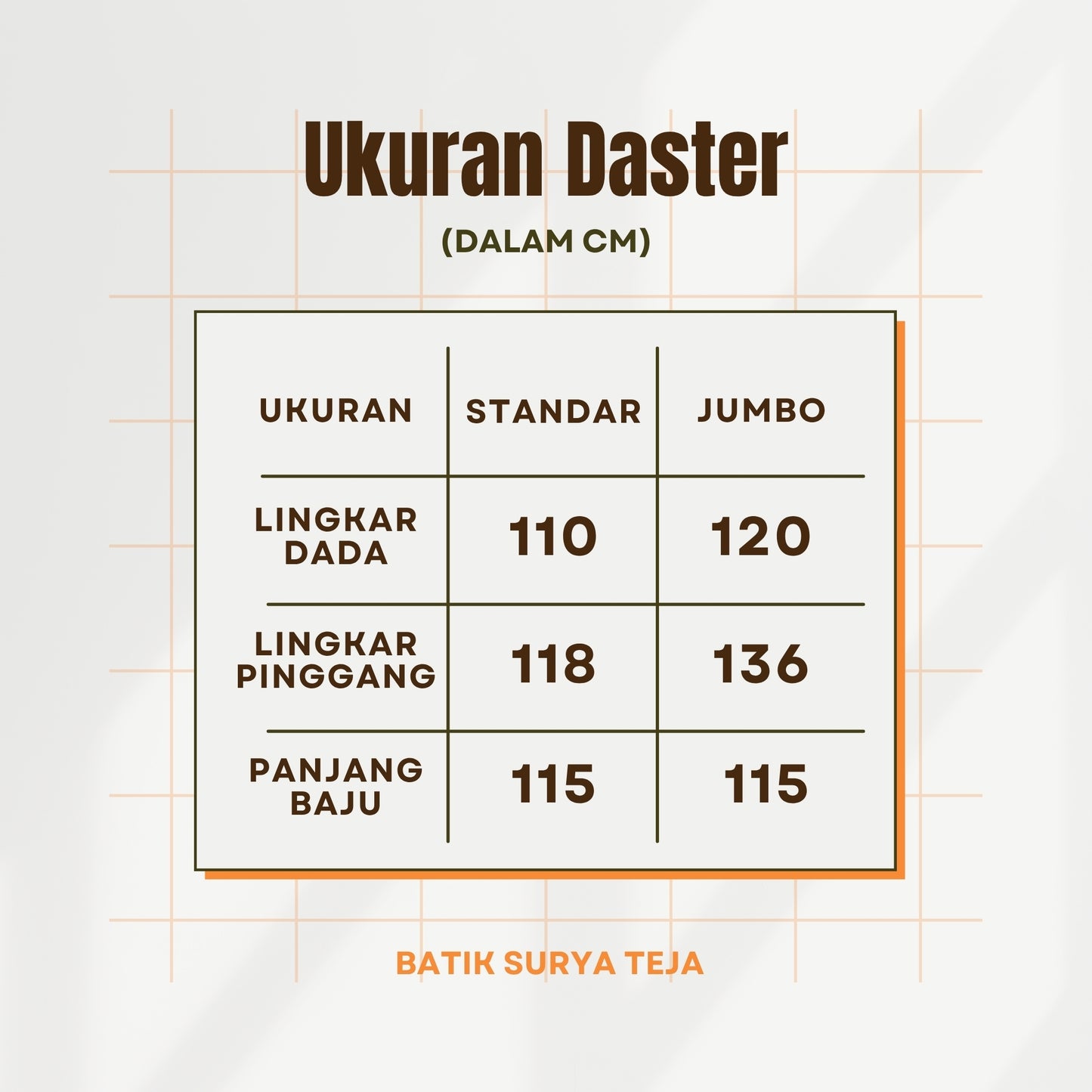Daster Batik Resleting Rayon Premium - Batik Surya Teja (DL 1-5)