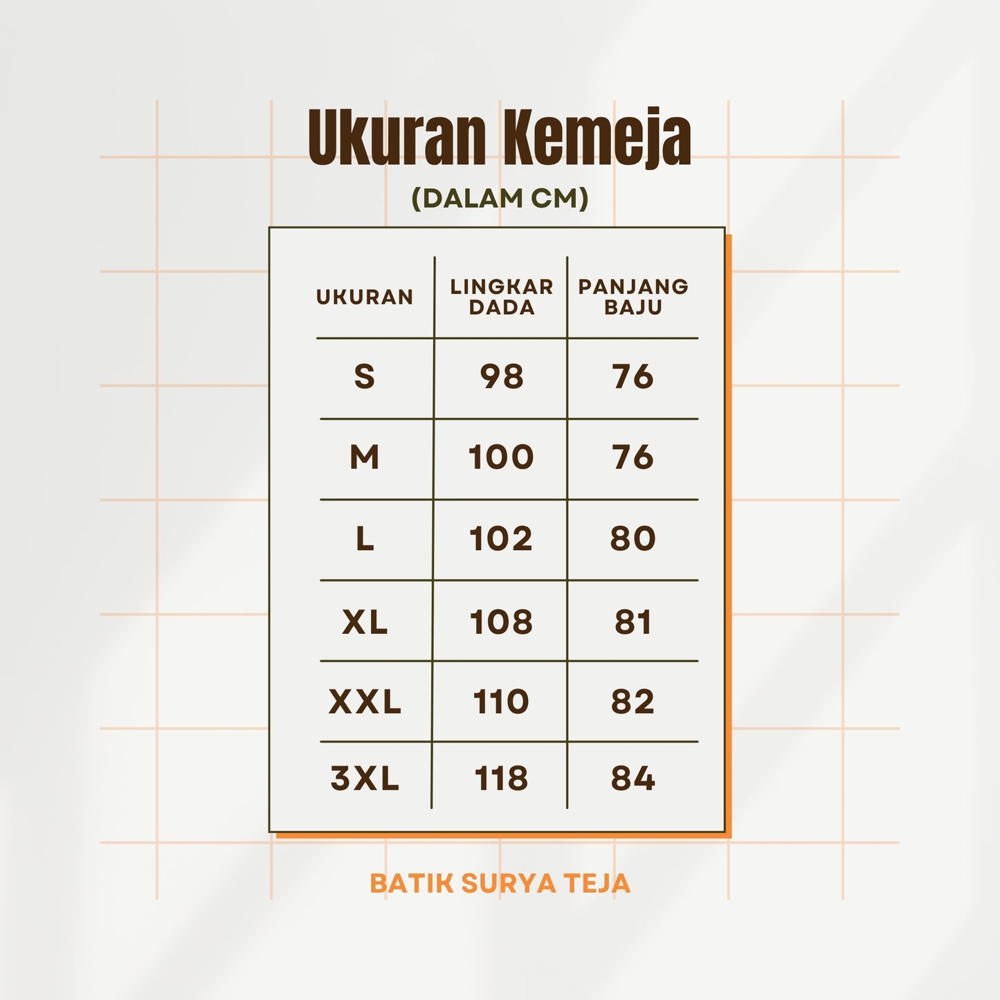 Kemeja Batik Pria Lengan Pendek Dobby Premium Lapis Furing - Batik Surya Teja (KDPE 1-5)
