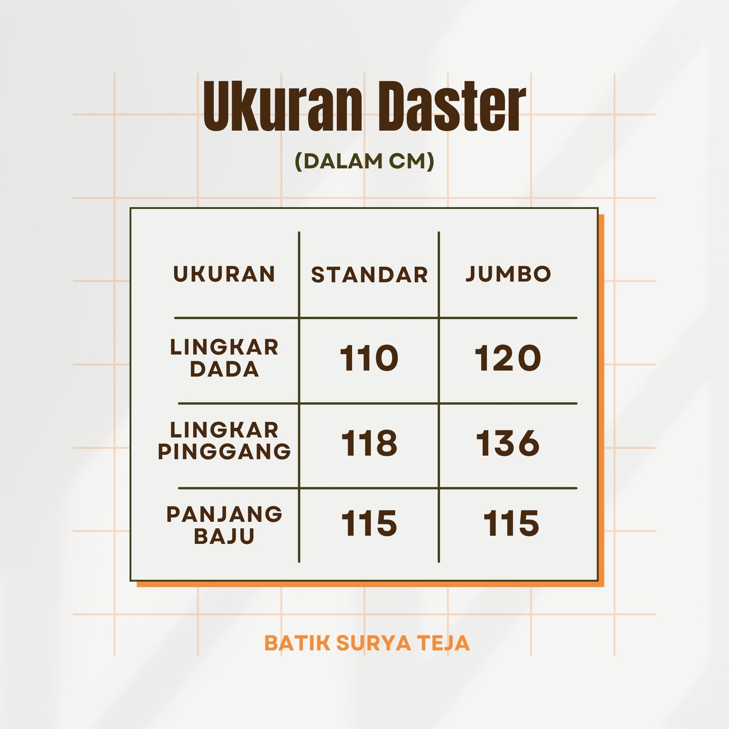 Daster Batik Resleting Rayon Premium - Batik Surya Teja (DL 11-15)