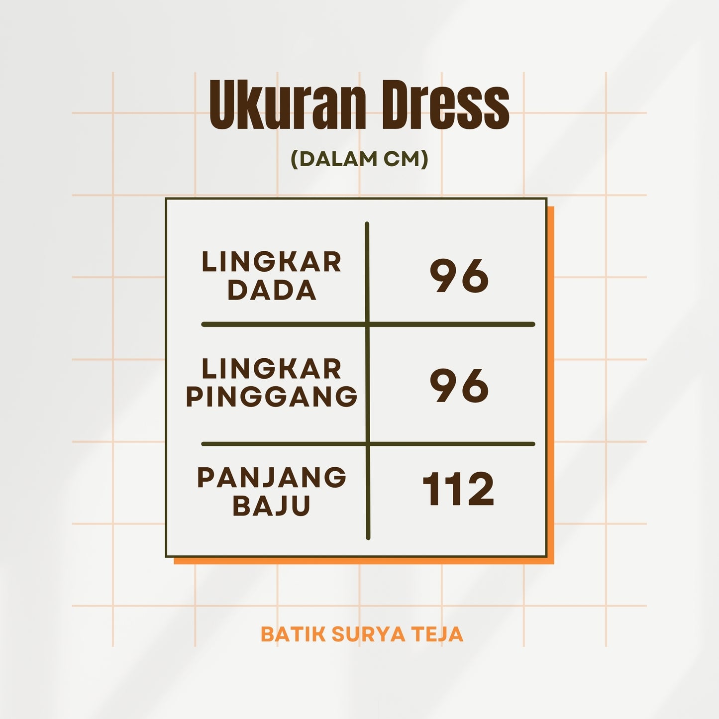 Dress Batik Resleting Rayon Premium - Batik Surya Teja (DBL 1-5)