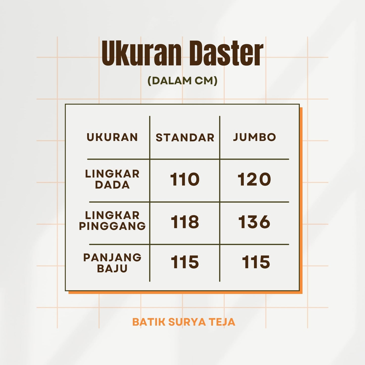 Daster Batik Resleting Rayon Premium - Batik Surya Teja (DAB 1-5)