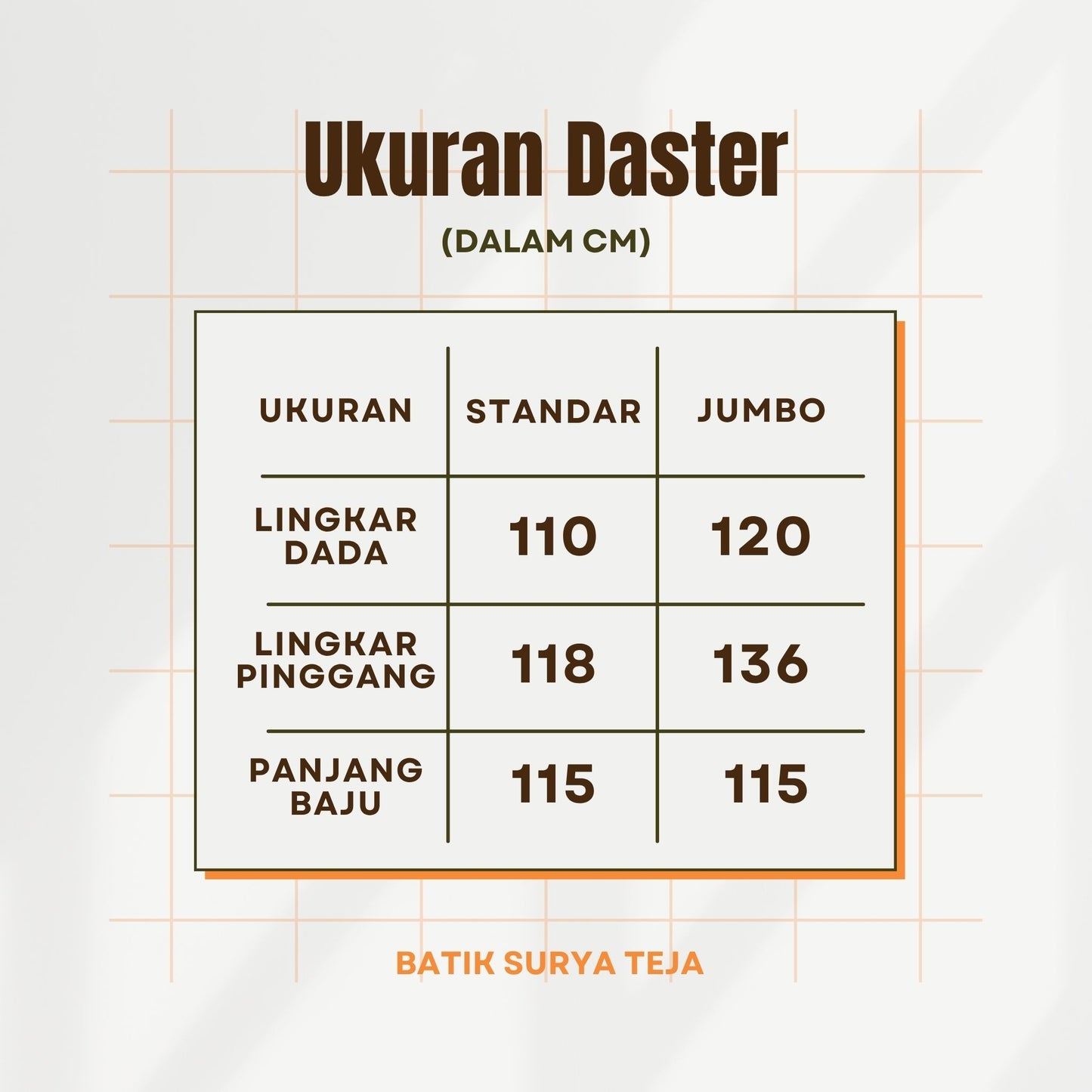 Daster Batik Resleting Rayon Premium - Batik Surya Teja (DL 16-20)