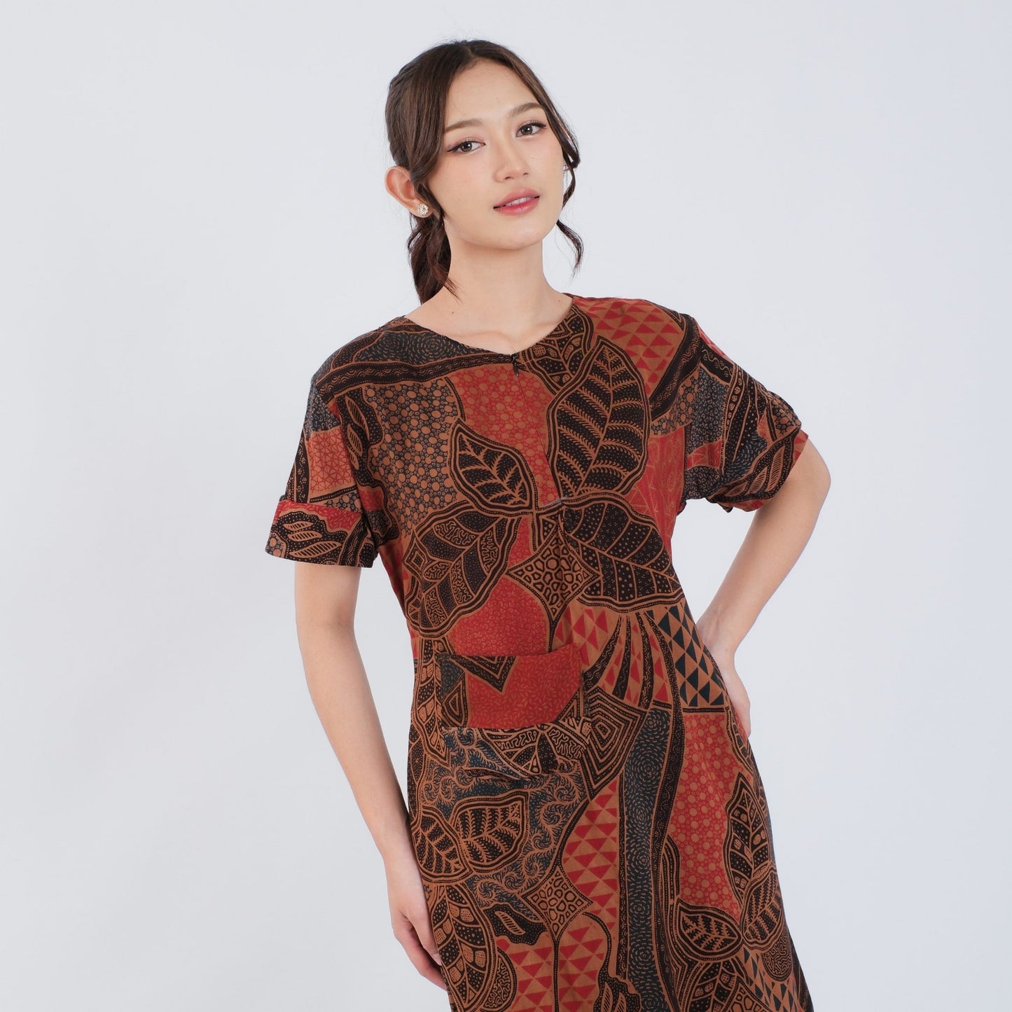 Daster Batik Resleting Rayon Premium - Batik Surya Teja (DL 1-5)