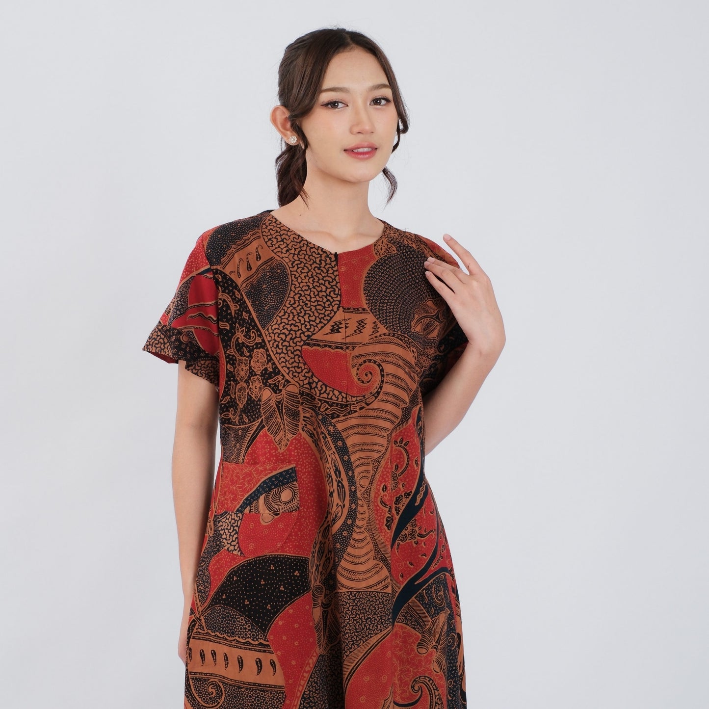 Daster Batik Resleting Rayon Premium - Batik Surya Teja (DL 6-10)