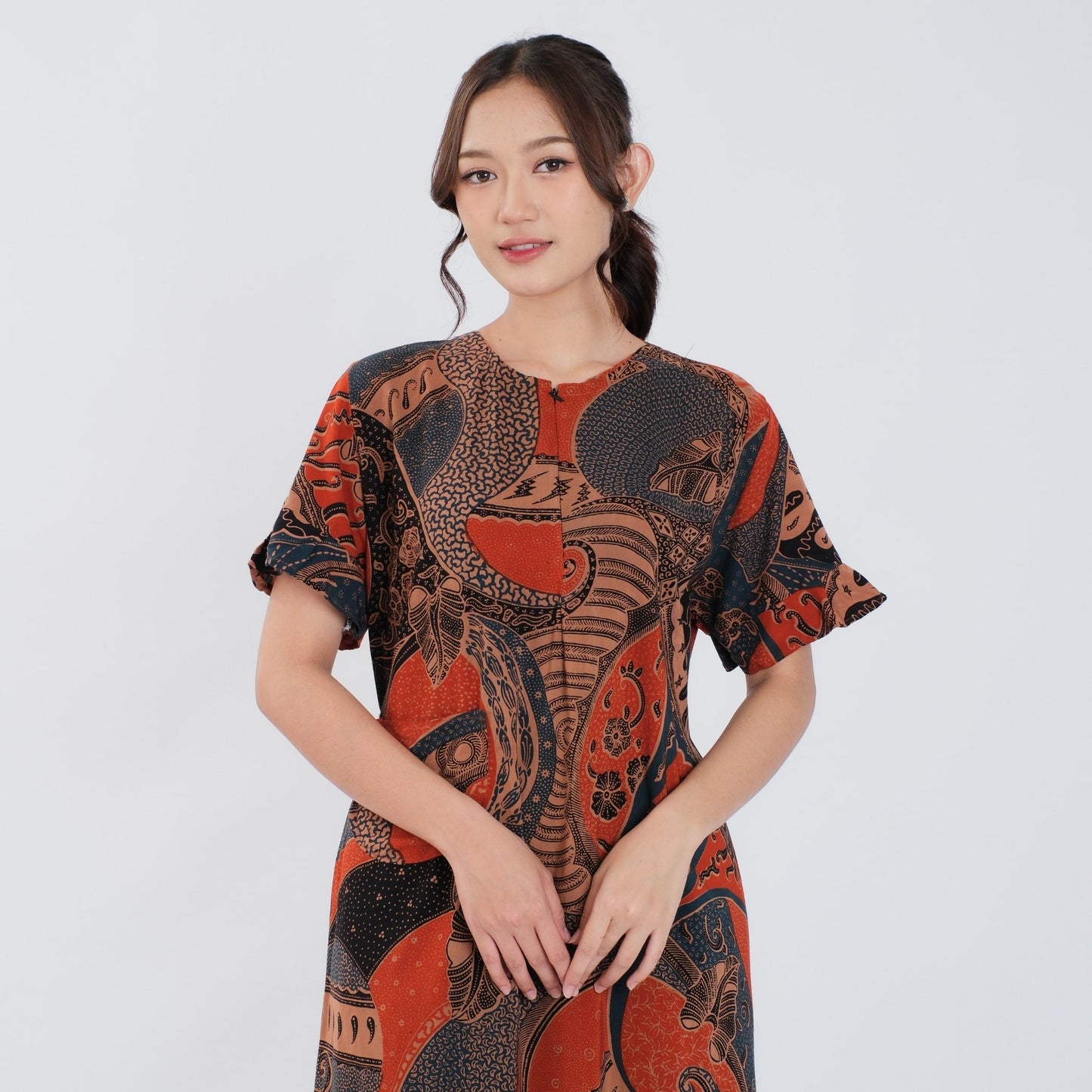 Daster Batik Resleting Rayon Premium - Batik Surya Teja (DL 6-10)