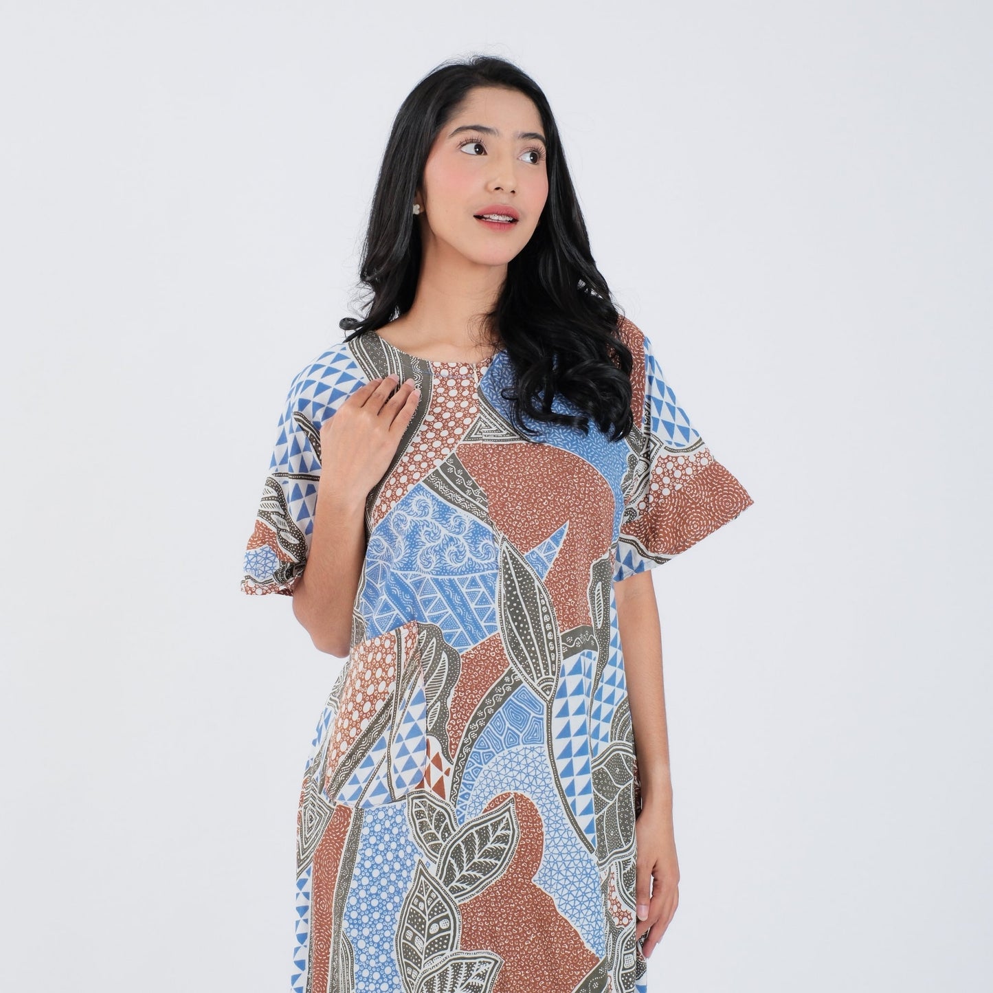 Daster Batik Resleting Rayon Premium - Batik Surya Teja (DRB 6-12)