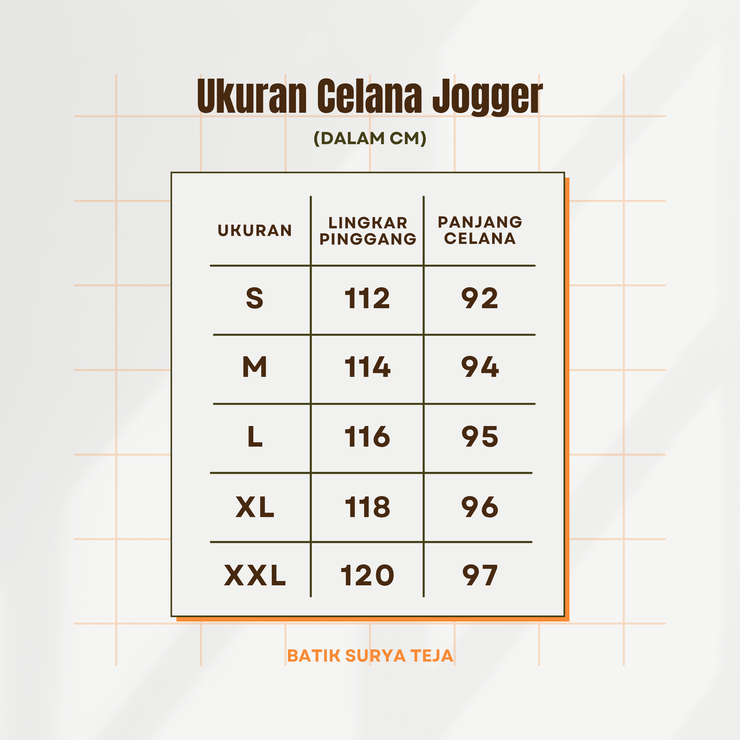 Celana Jogger Batik Dobby Premium - Batik Surya Teja (CJ 1-52)