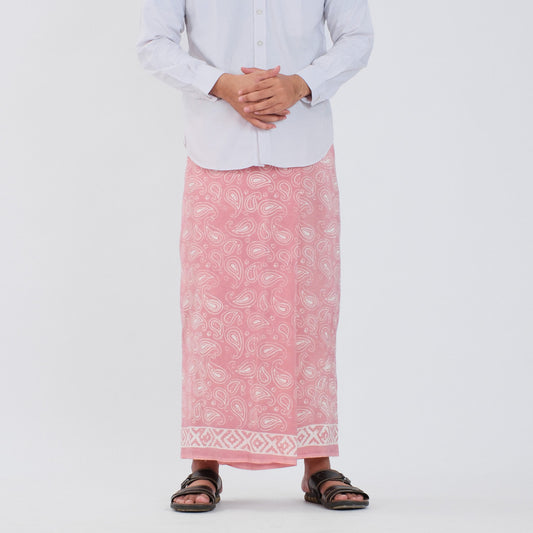 Sarung Batik Cap Pastel Monokrom Rayon Surya Teja SPM-17