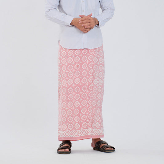 Sarung Batik Cap Pastel Monokrom Rayon Surya Teja SPM-15