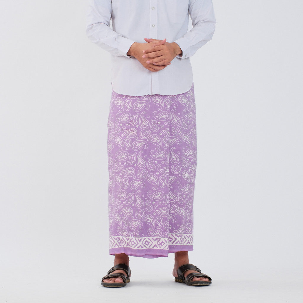 Sarung Batik Cap Pastel Monokrom Rayon Surya Teja SPM-18