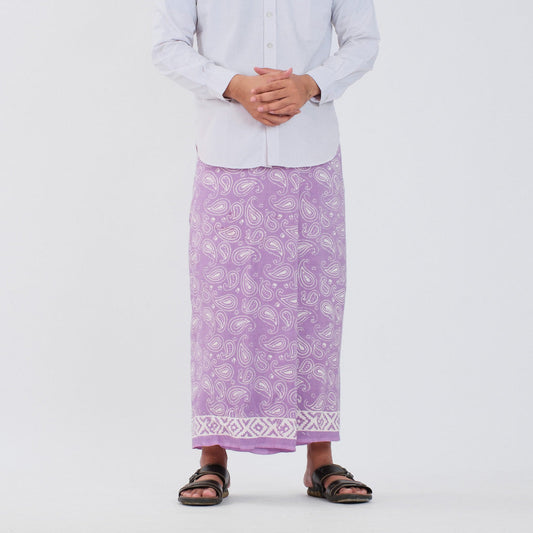 Sarung Batik Cap Pastel Monokrom Rayon Surya Teja SPM-18