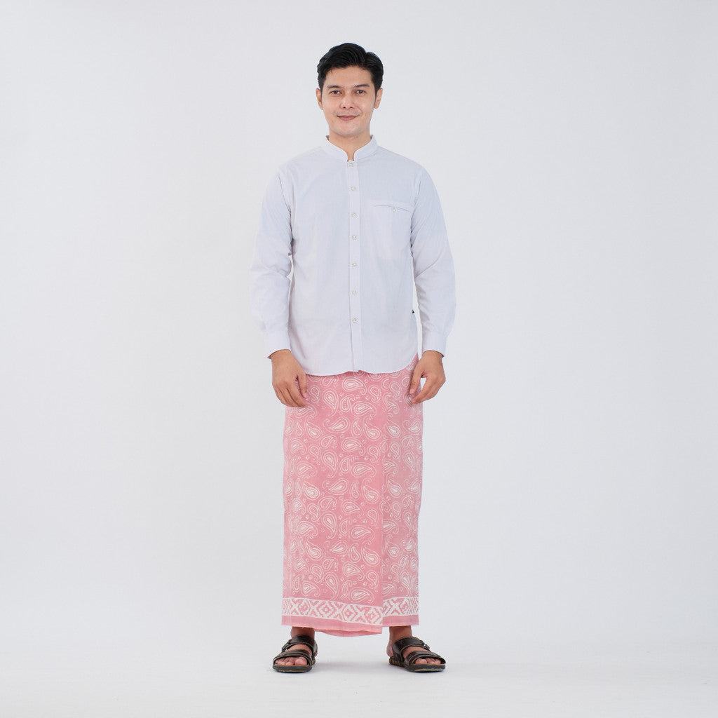 Sarung Batik Cap Pastel Monokrom Rayon Surya Teja SPM-17