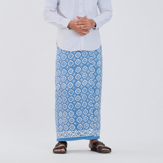 Sarung Batik Cap Pastel Monokrom Rayon Surya Teja SPM-14
