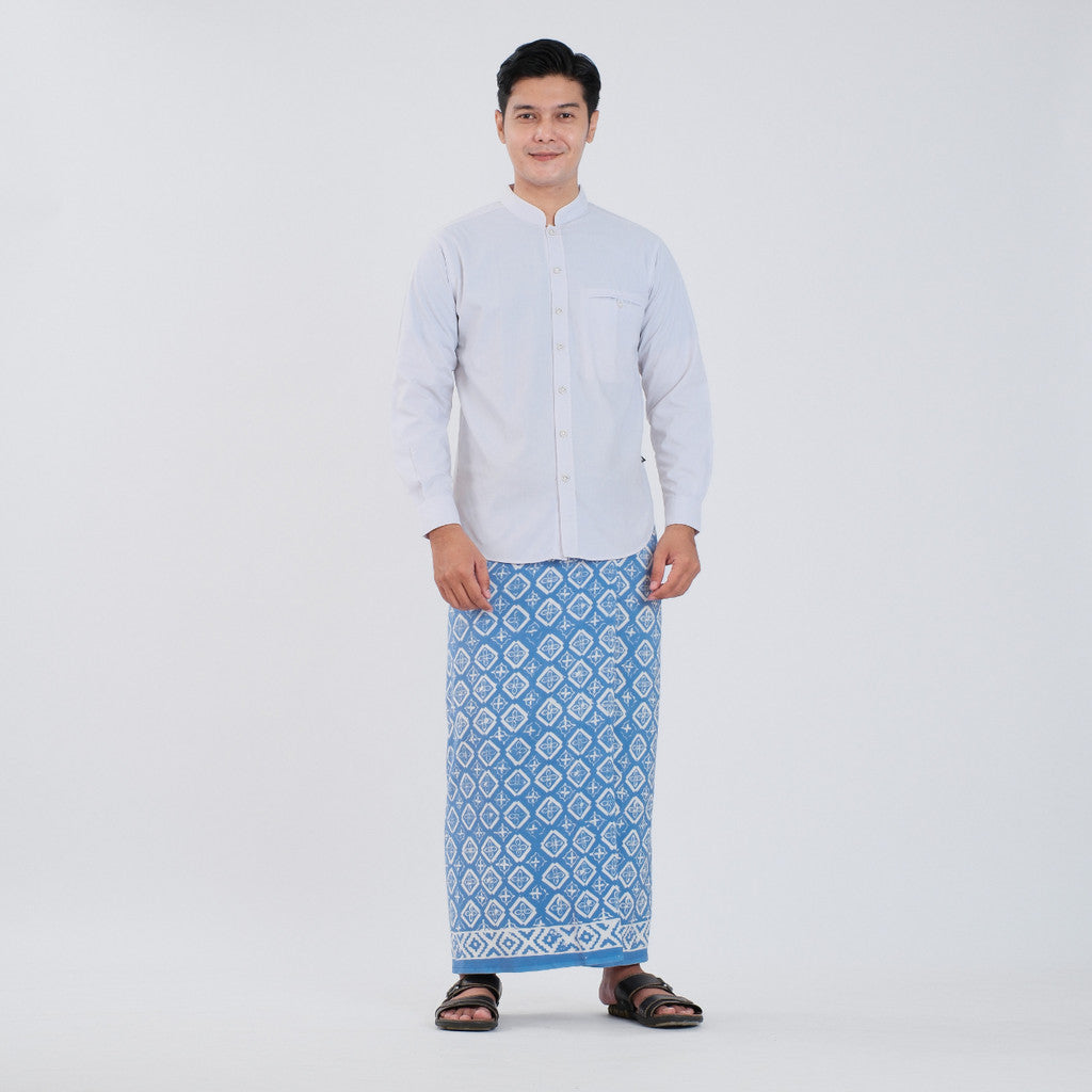 Sarung Batik Cap Pastel Monokrom Rayon Surya Teja SPM-14